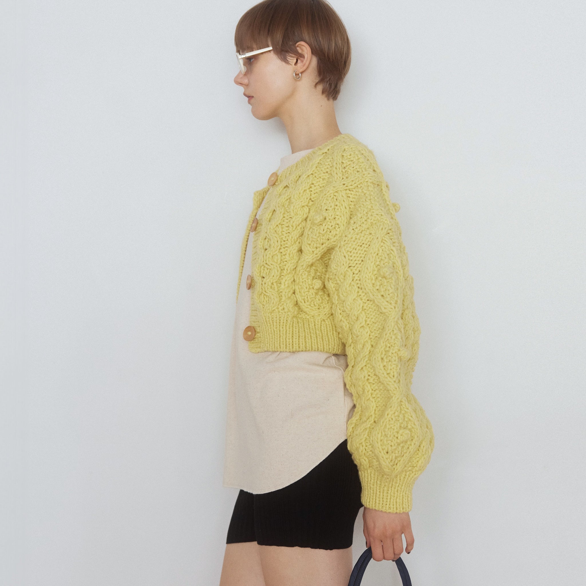 Handmade Wool 2way Cardigan