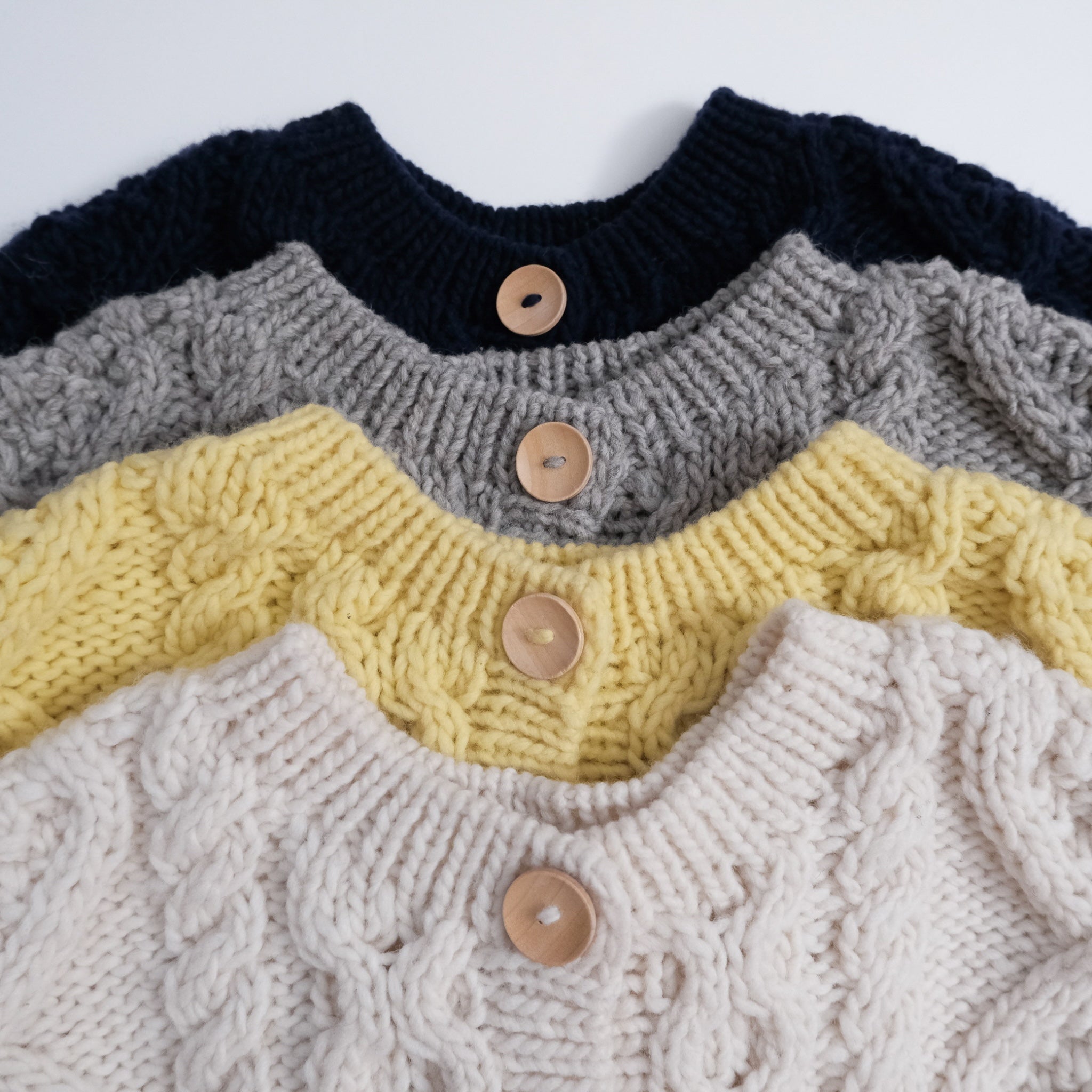 Handmade Wool 2way Cardigan