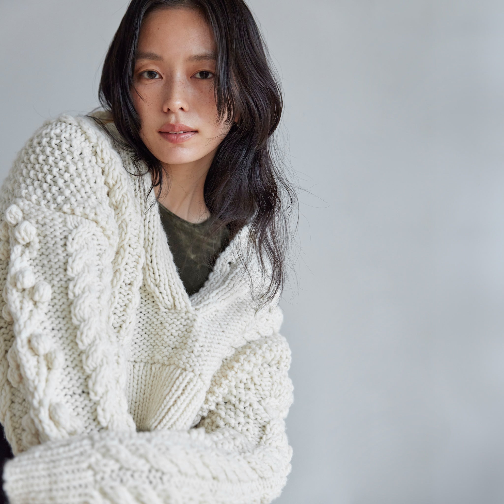 Handmade Wool High Neck Pullover