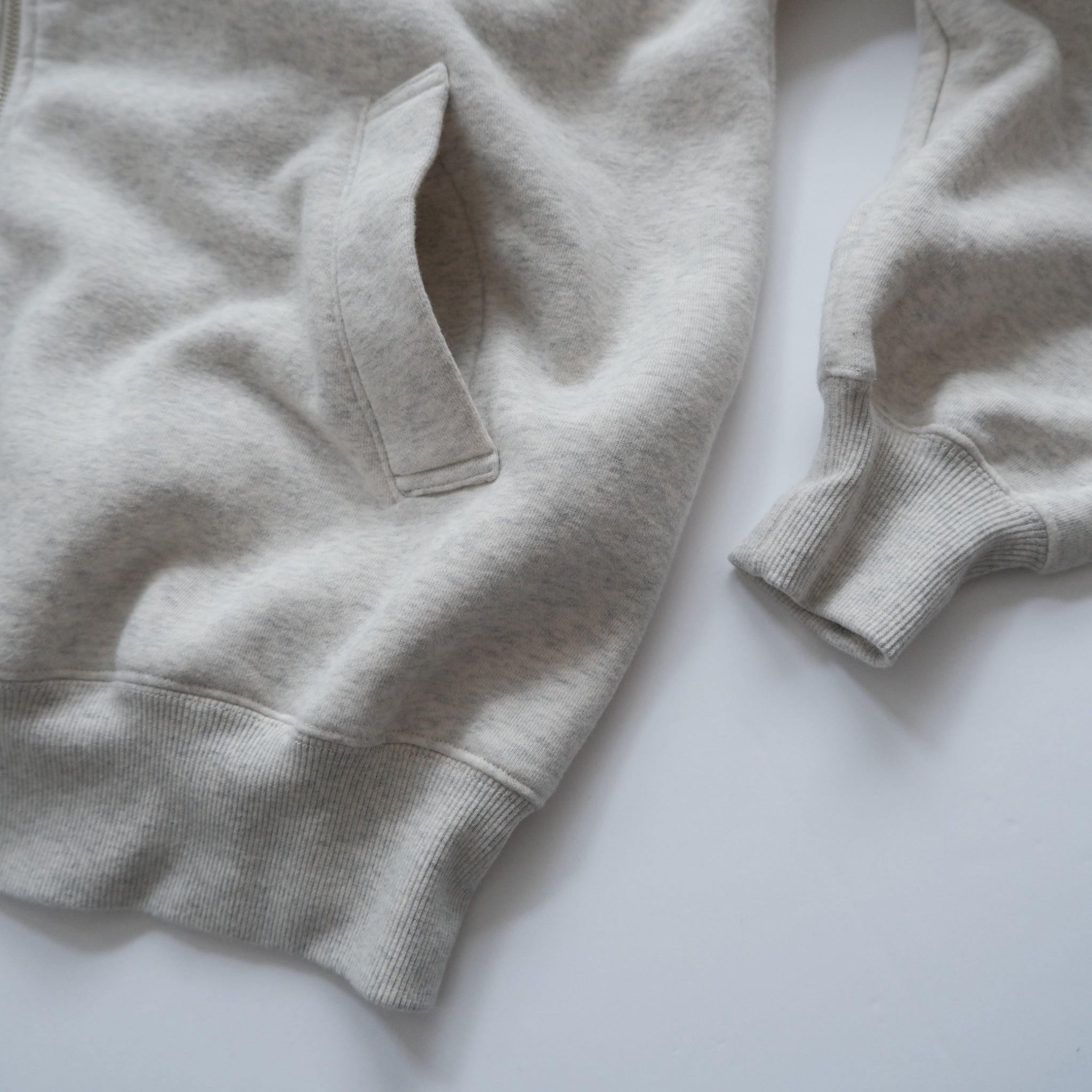 Volume Sweat Big Zip Hoodie