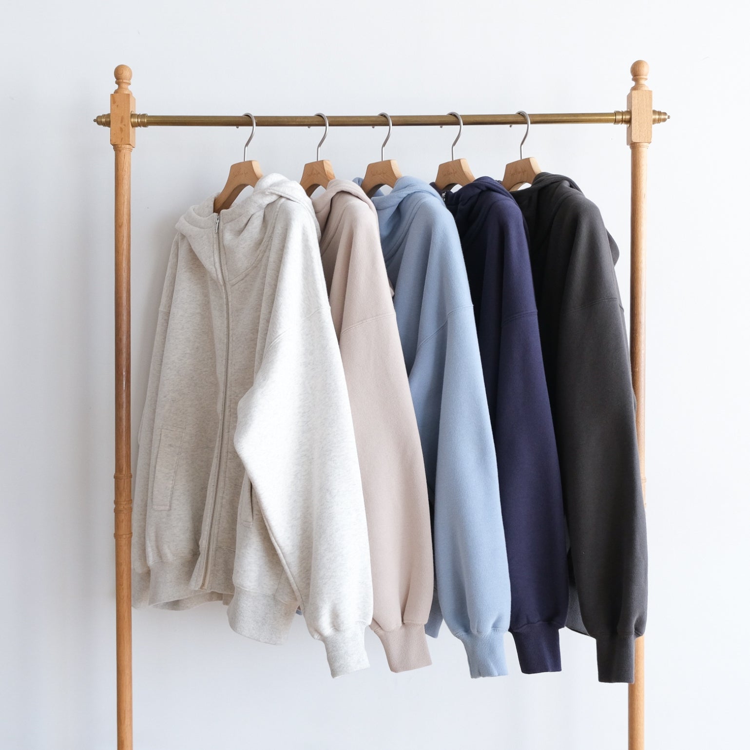 Volume Sweat Big Zip Hoodie