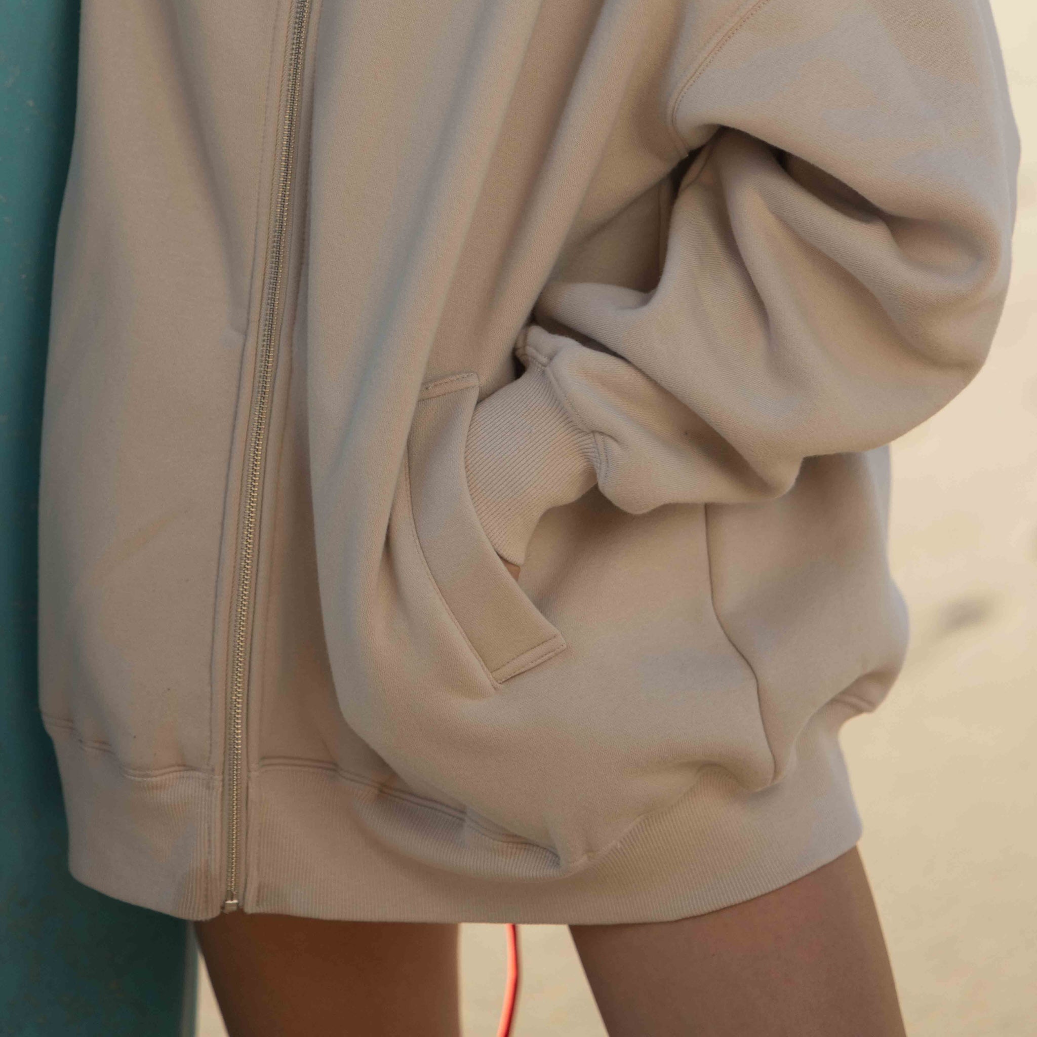 Volume Sweat Big Zip Hoodie
