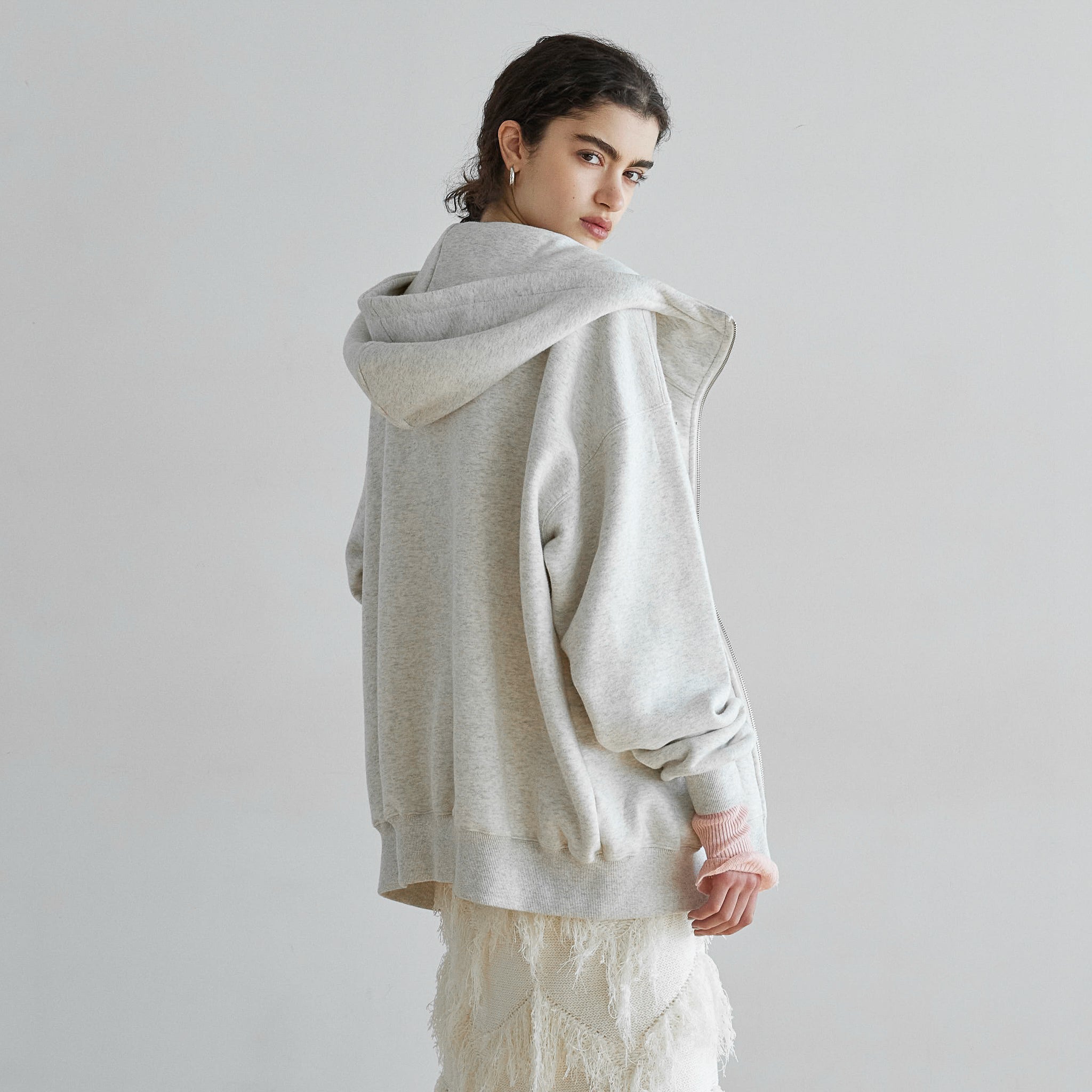 Volume Sweat Big Zip Hoodie