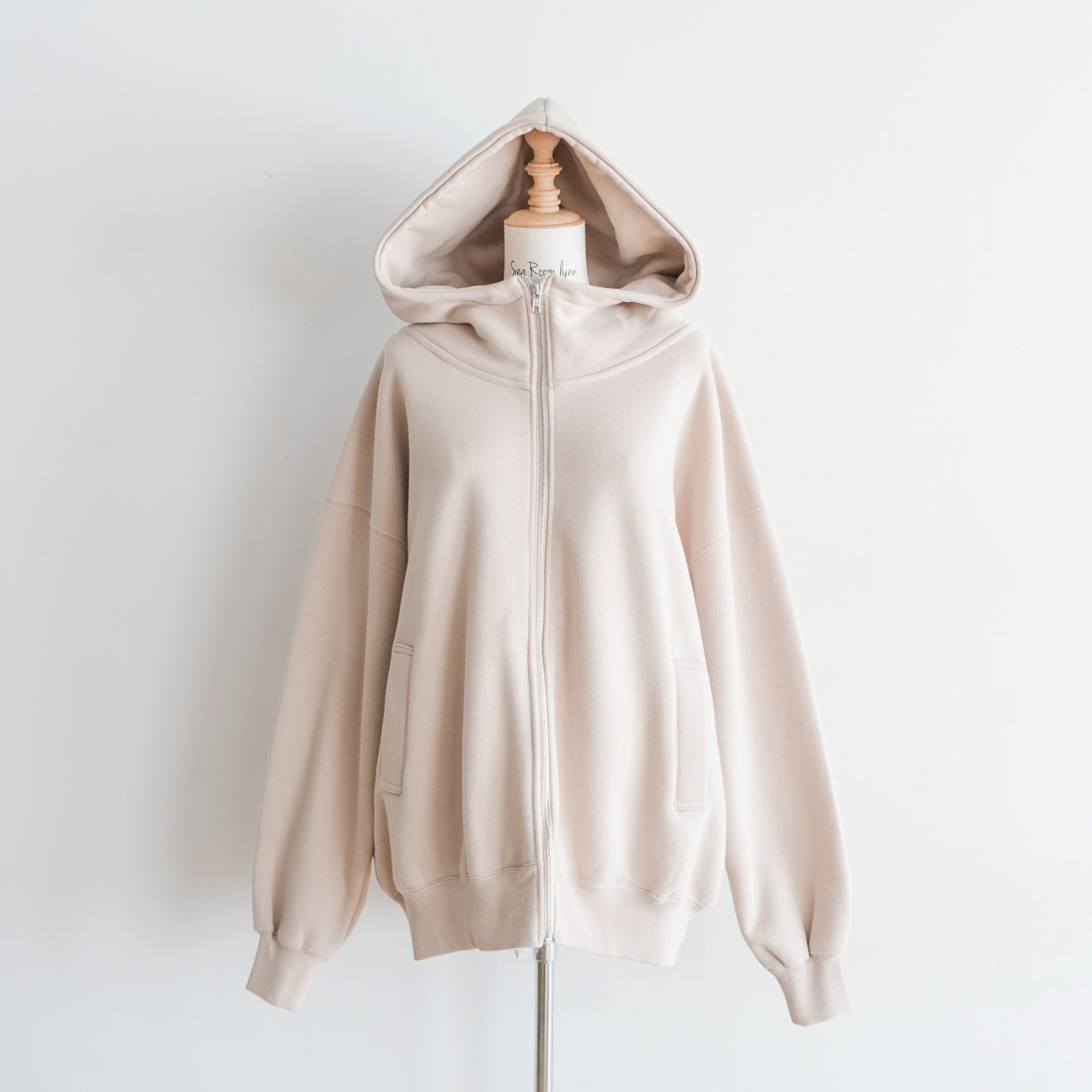 Volume Sweat Big Zip Hoodie