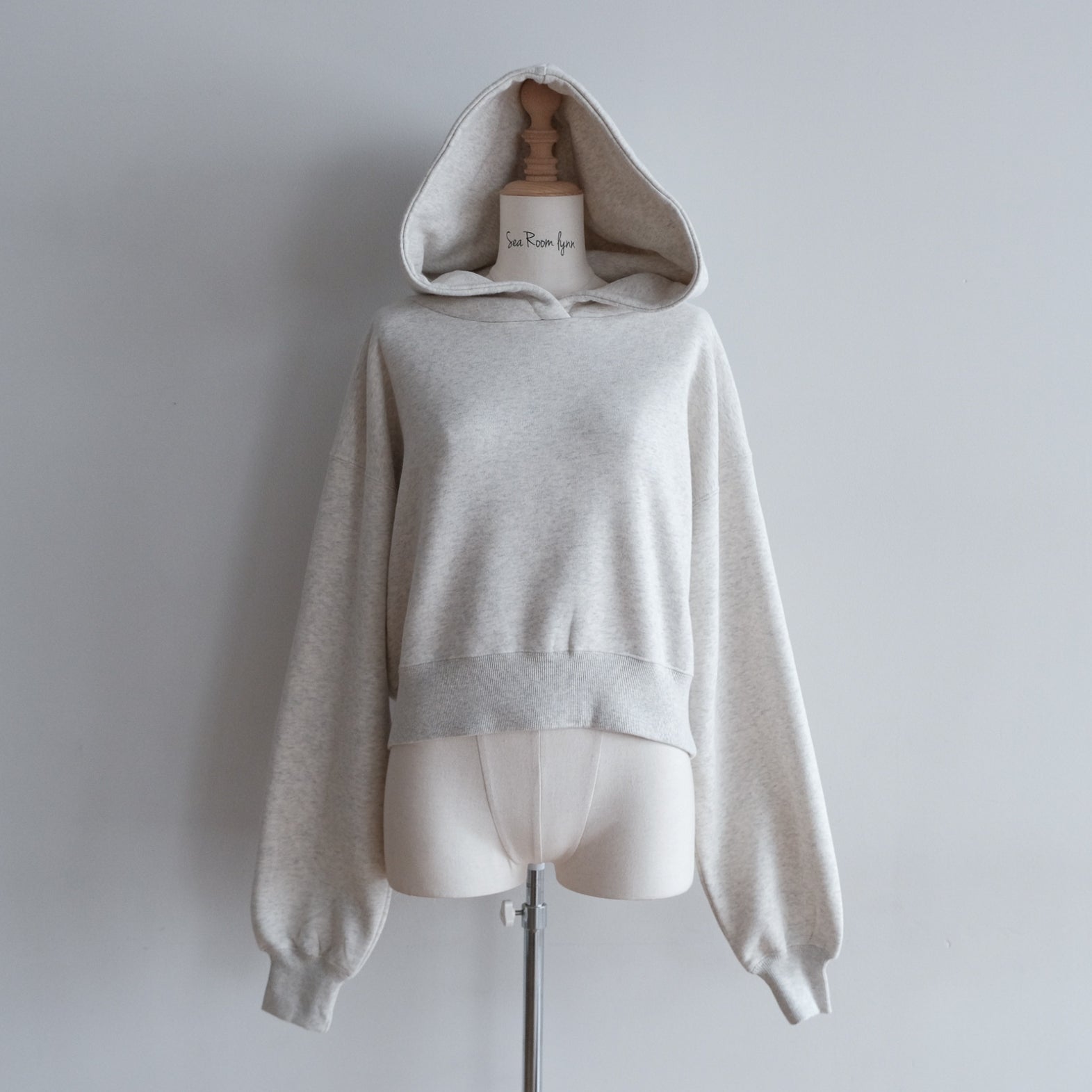 Volume Sweat Short Hoodie Pullover