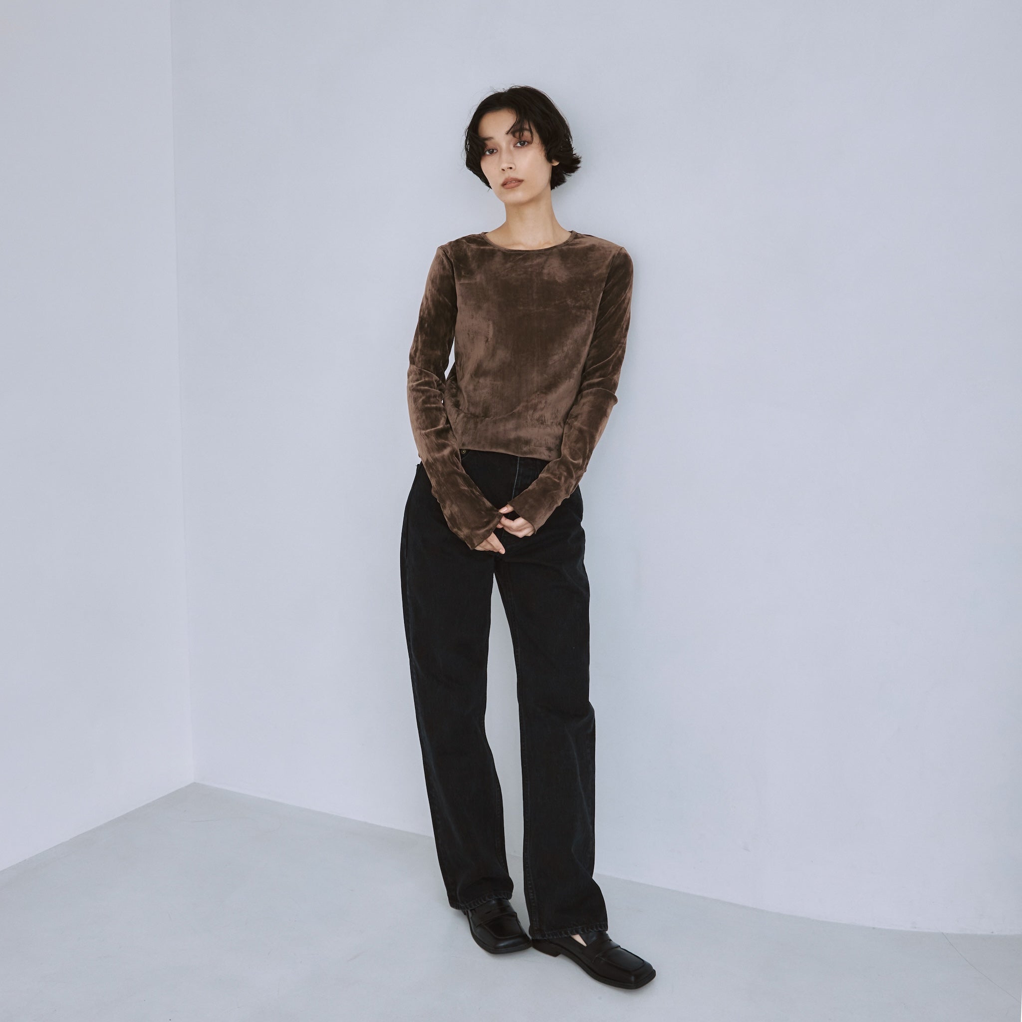 シアーメッシュベロアトップス