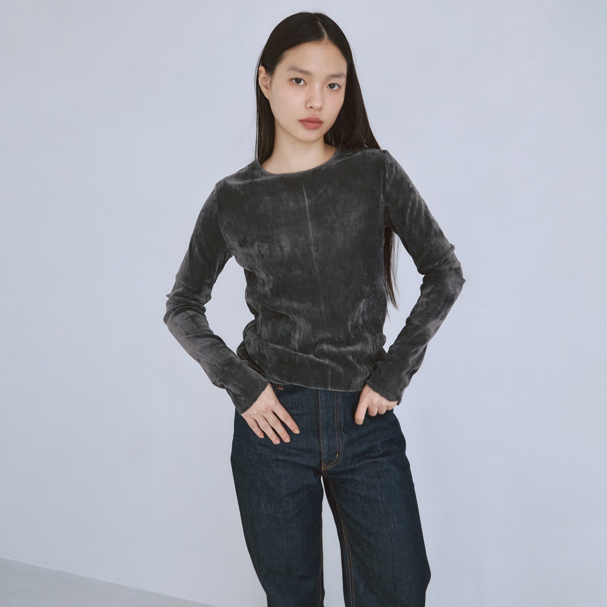 シアーメッシュベロアトップス