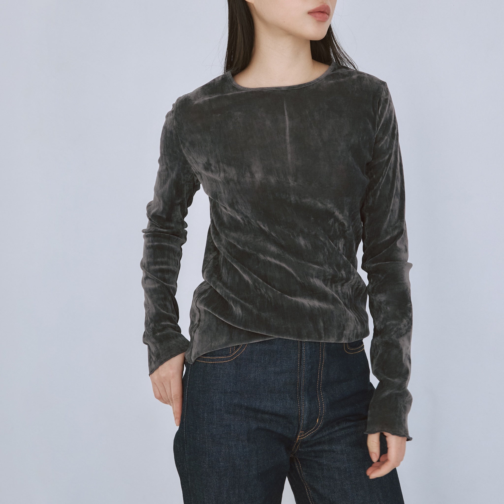 シアーメッシュベロアトップス