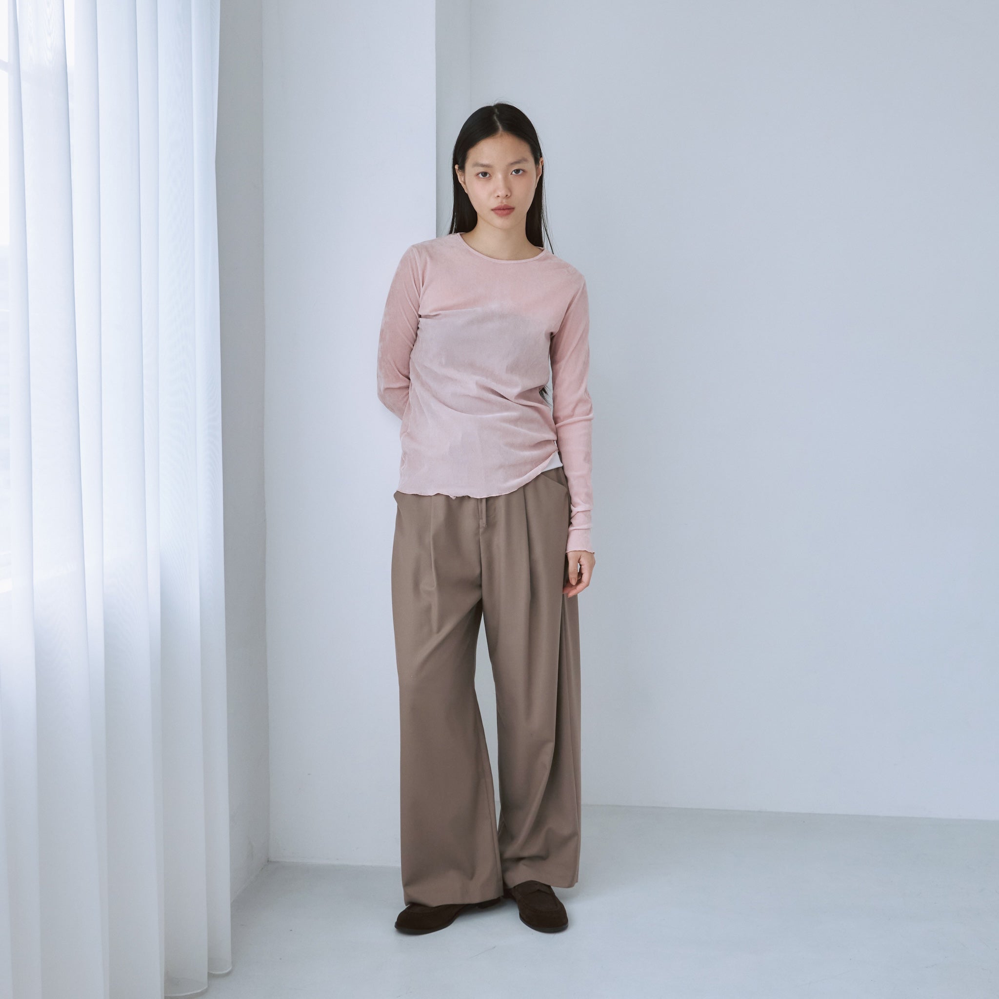 シアーメッシュベロアトップス