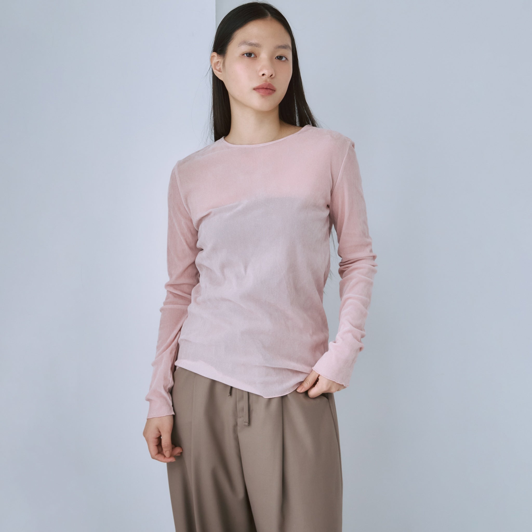 シアーメッシュベロアトップス