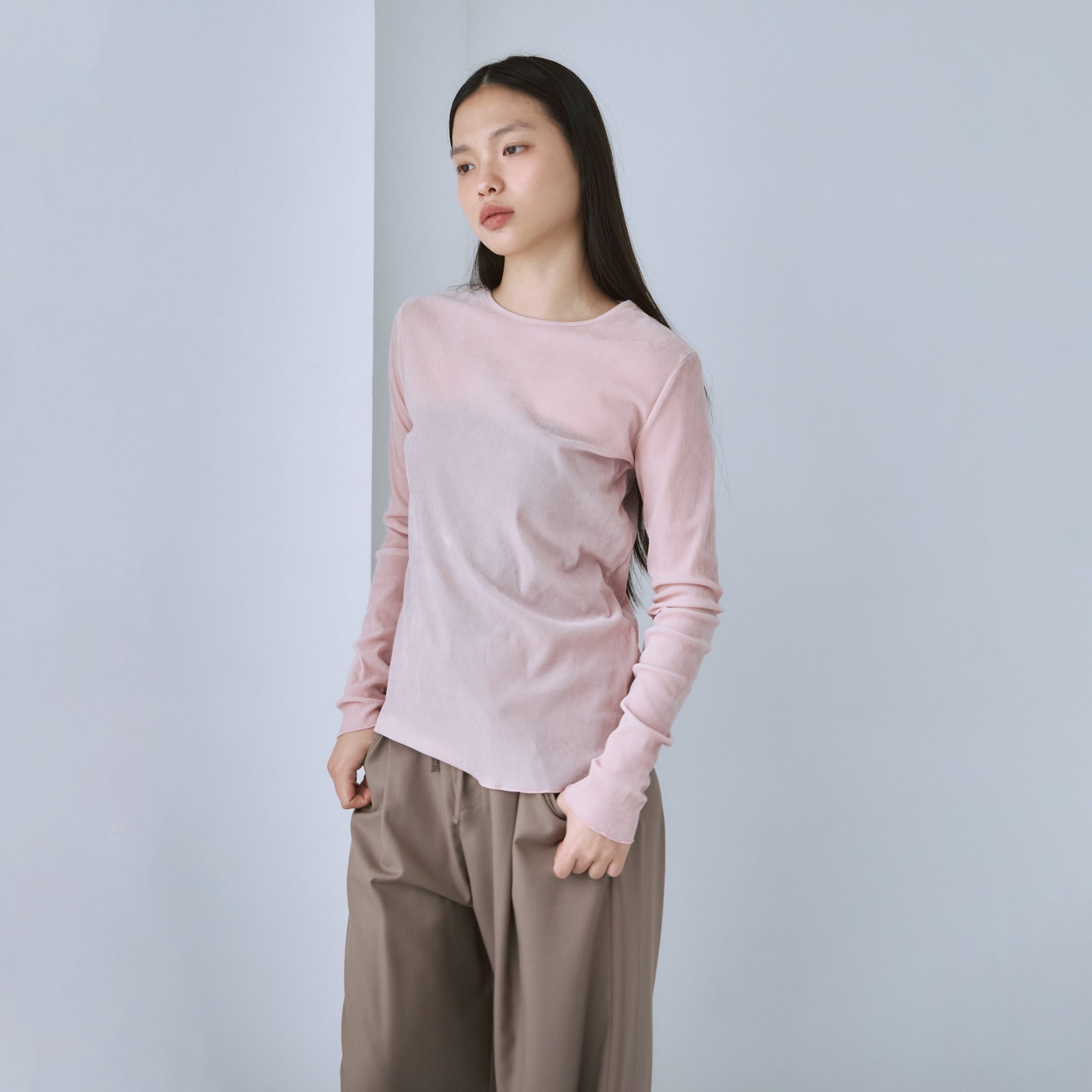 シアーメッシュベロアトップス