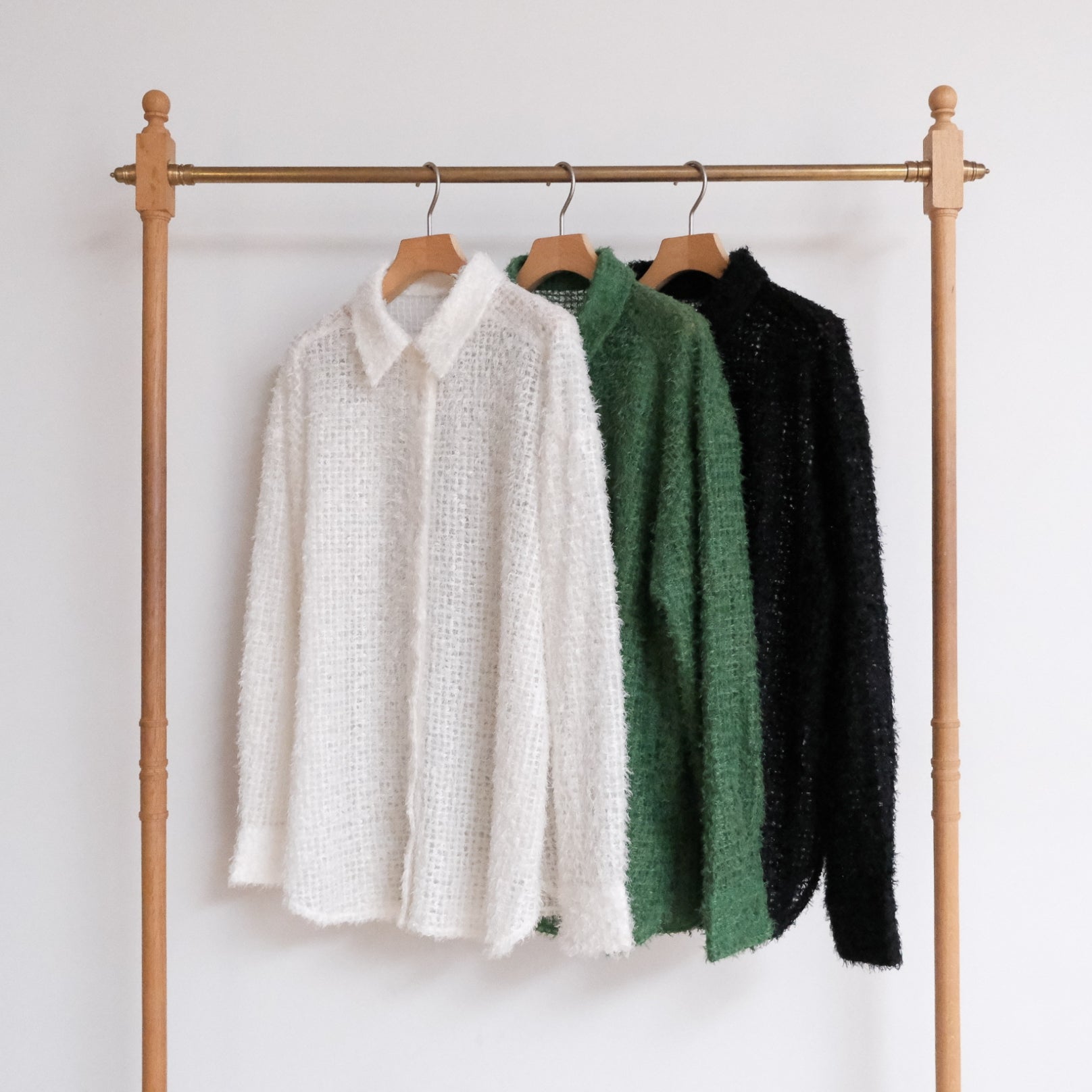 Sheer Fringe Medium Shirt Jacket