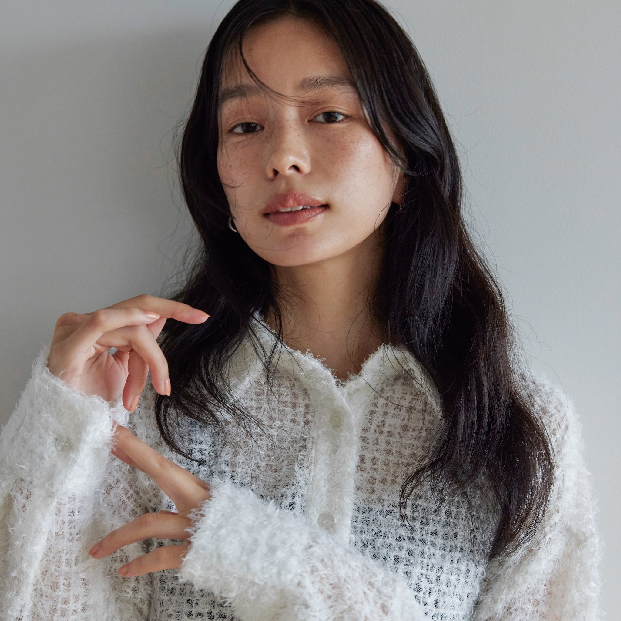 Sheer Fringe Medium Shirt Jacket