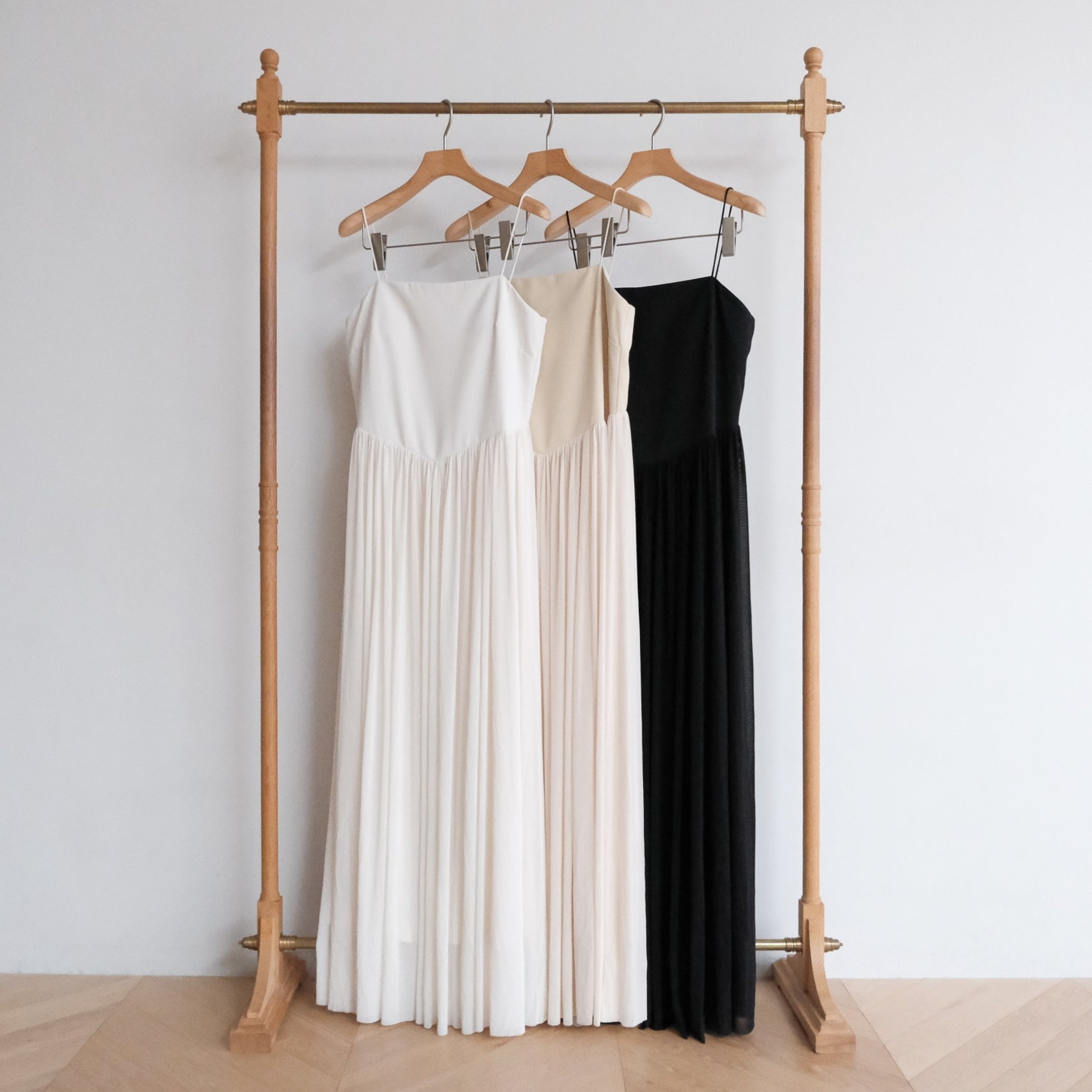 Padded Tulle Docking Flare Dress