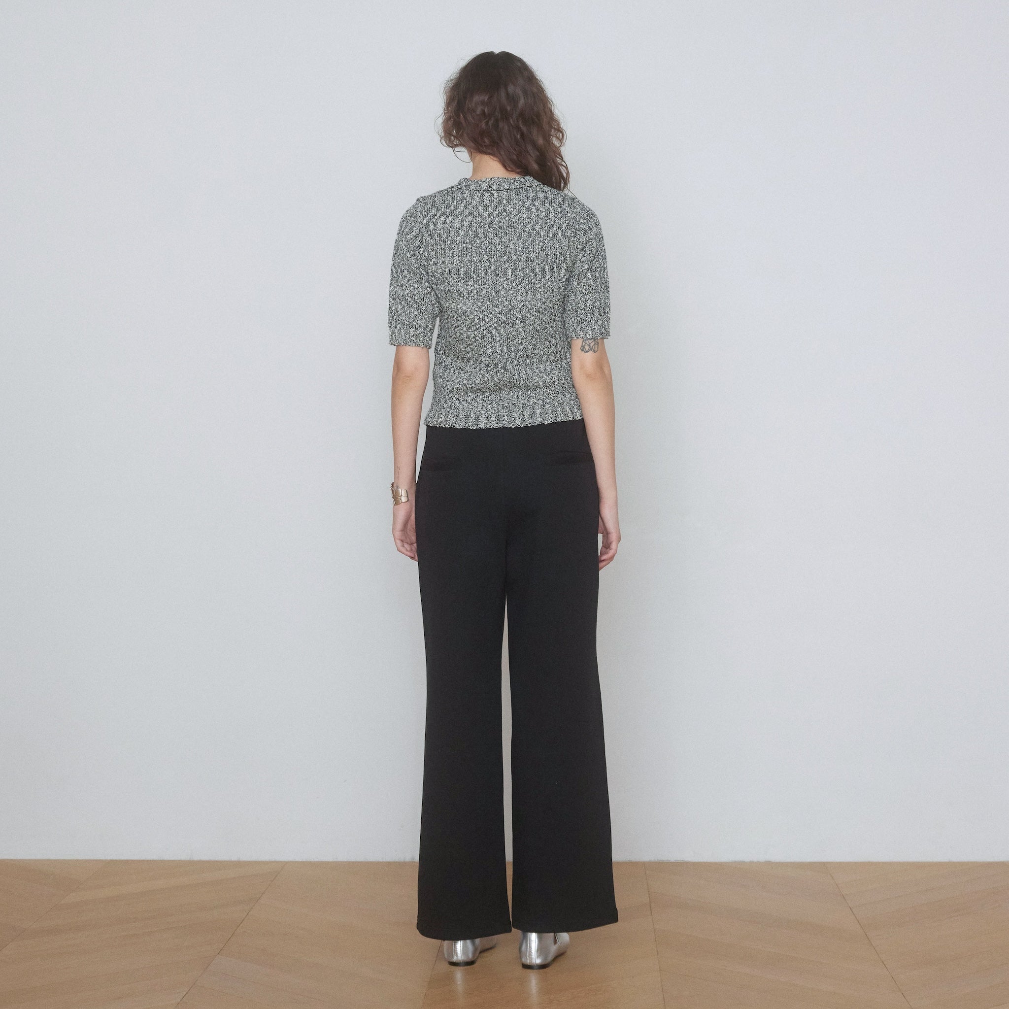 Waist Gathered Bonded Pants