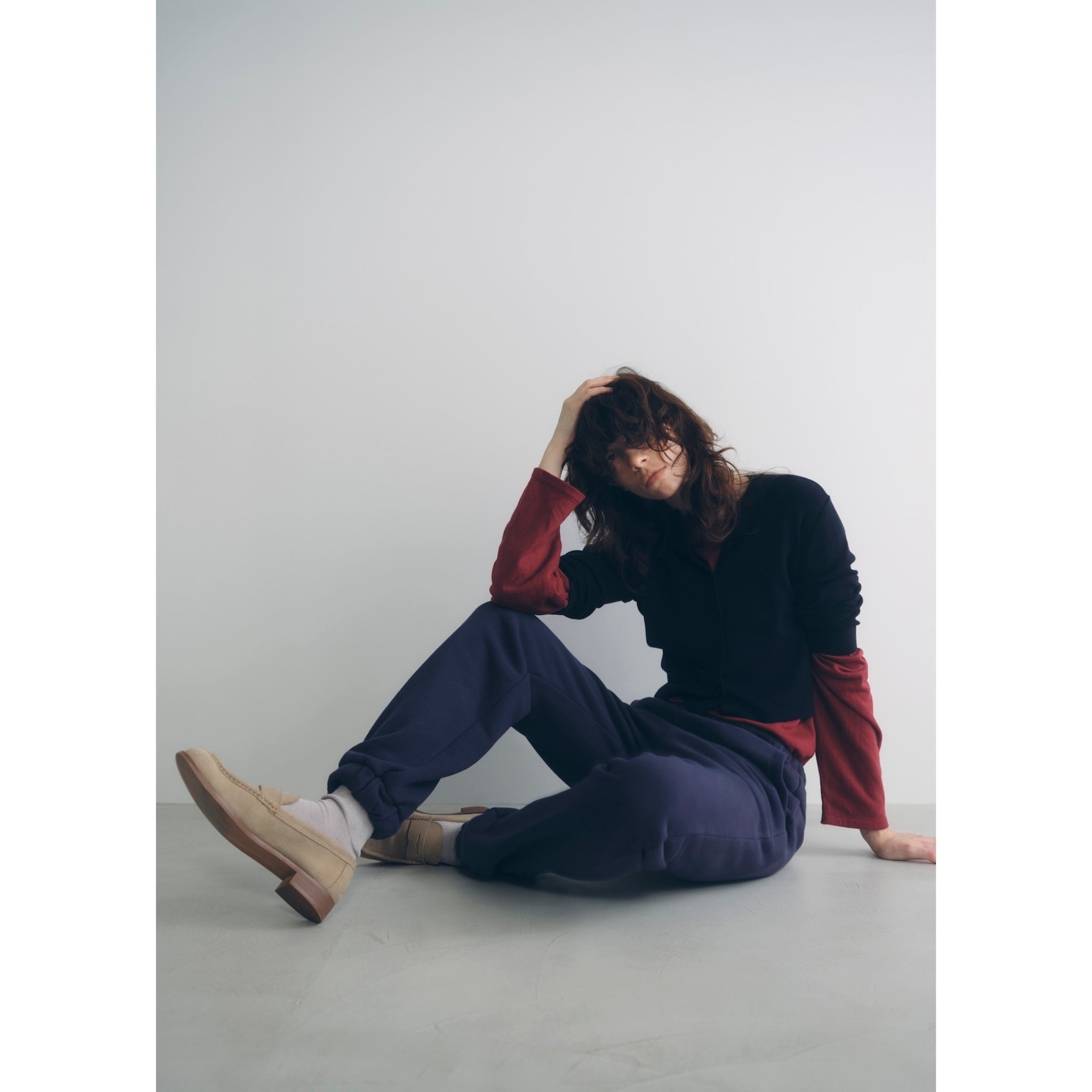 Volume Sweat waist gathered pants