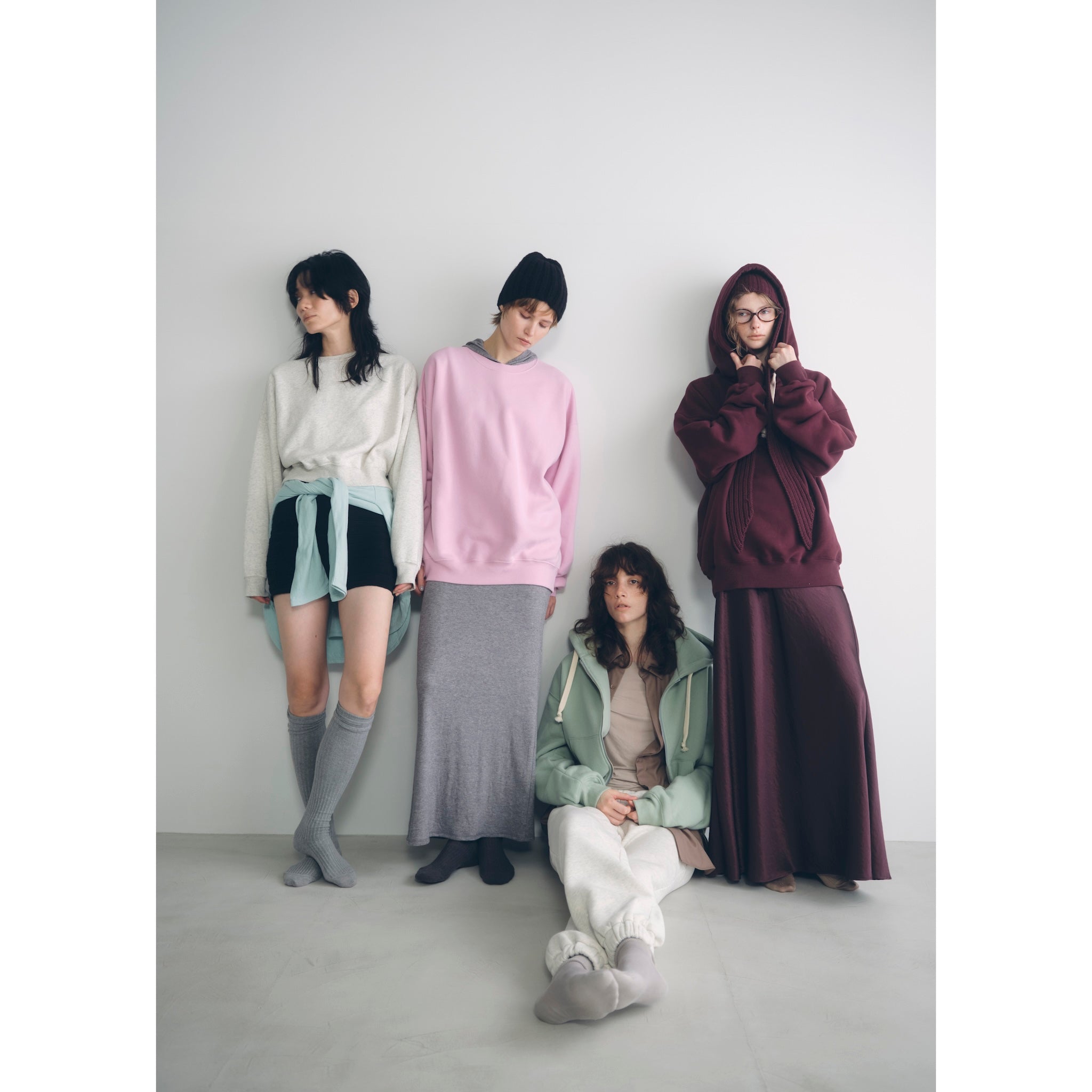 Volume Sweat waist gathered pants