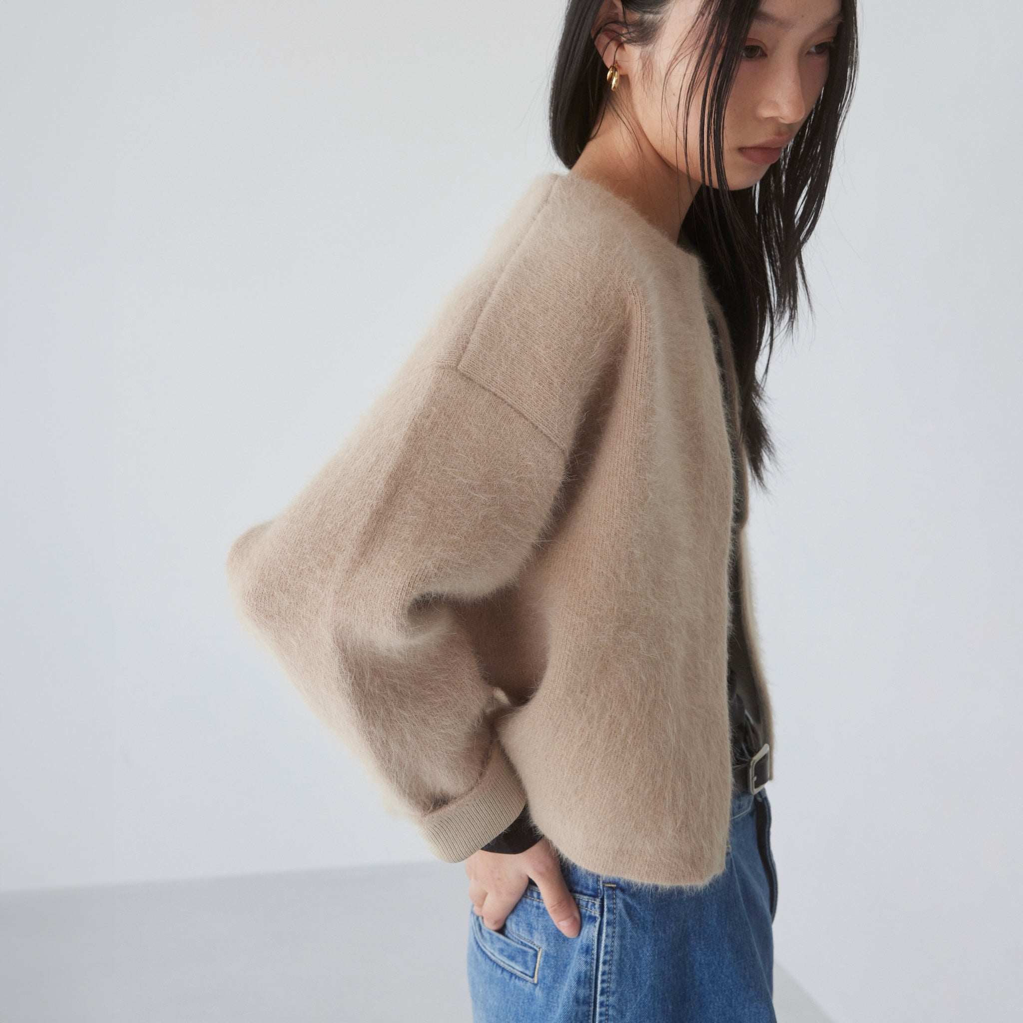 アンゴラmix 2Faceニットジャケット