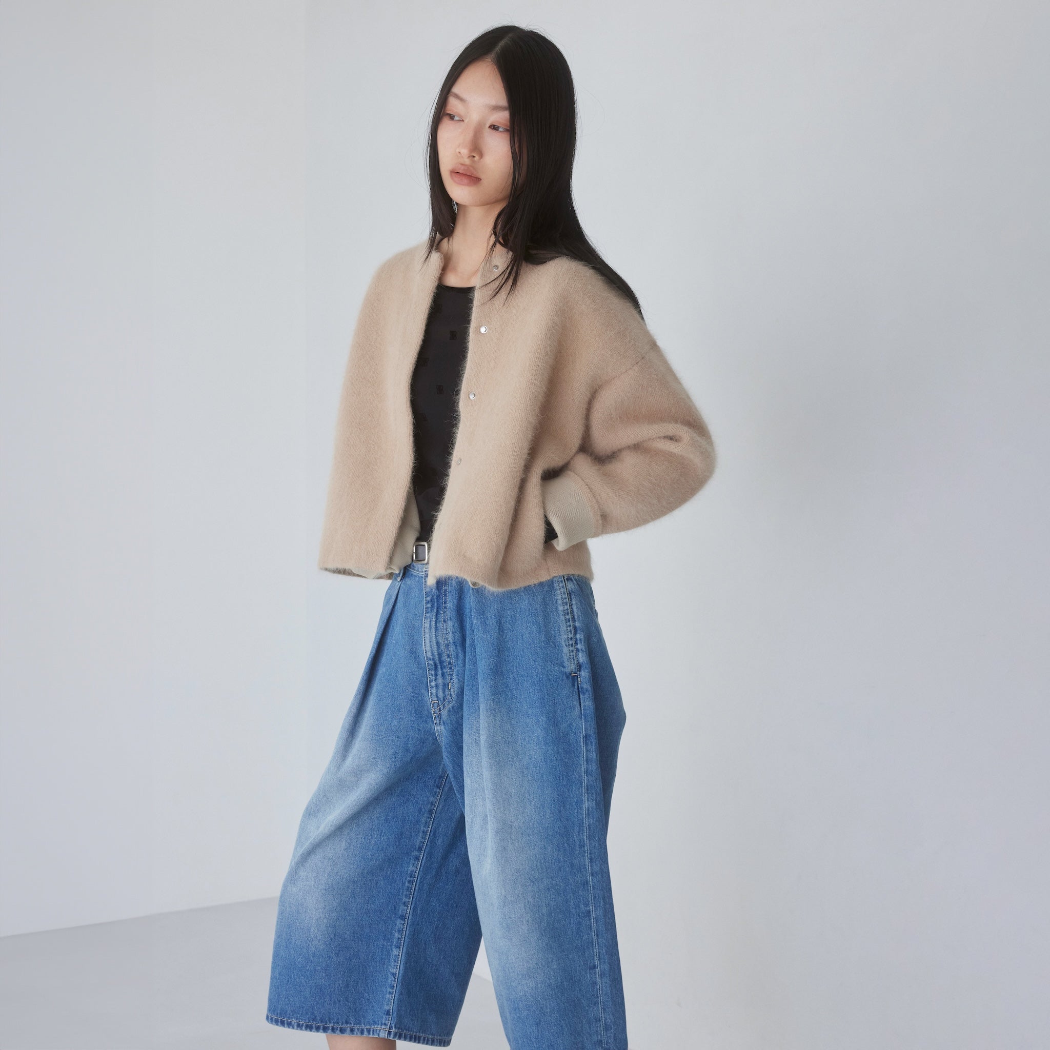 アンゴラmix 2Faceニットジャケット