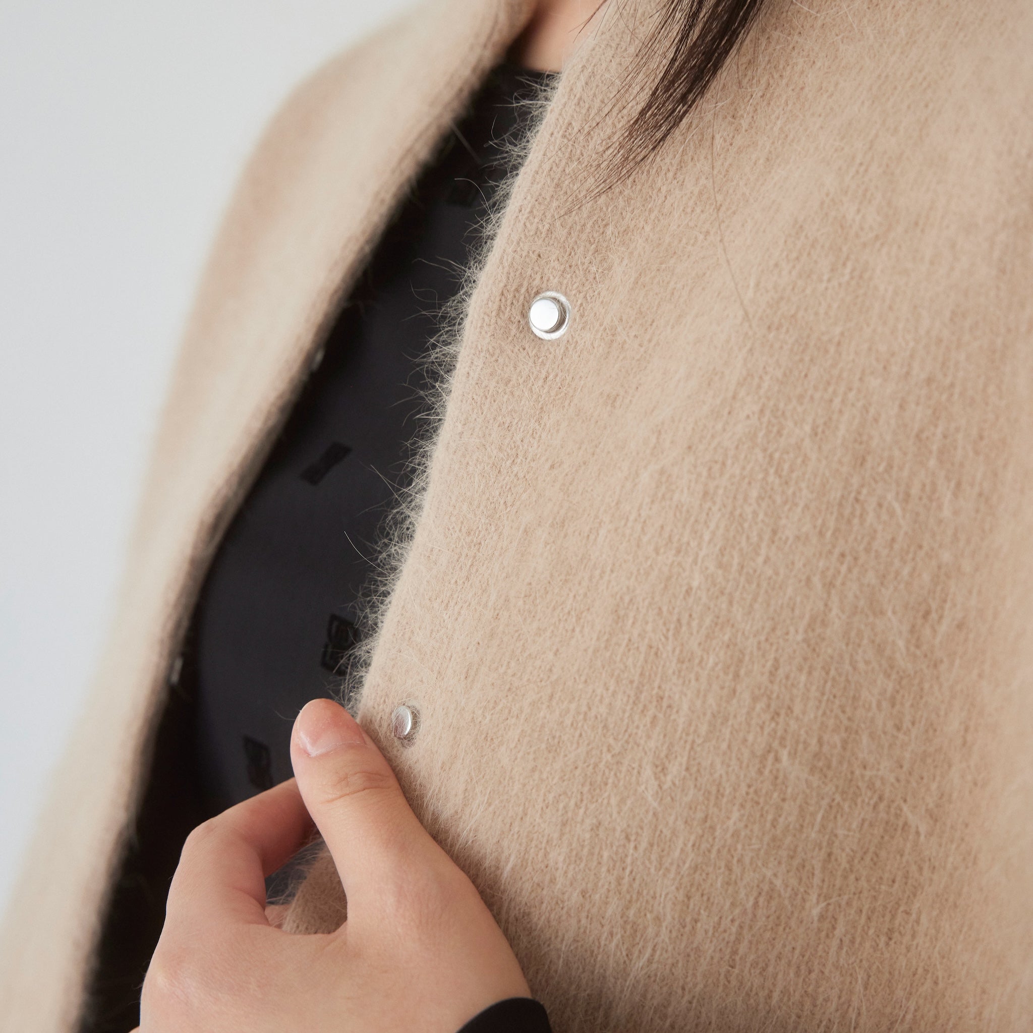 アンゴラmix 2Faceニットジャケット