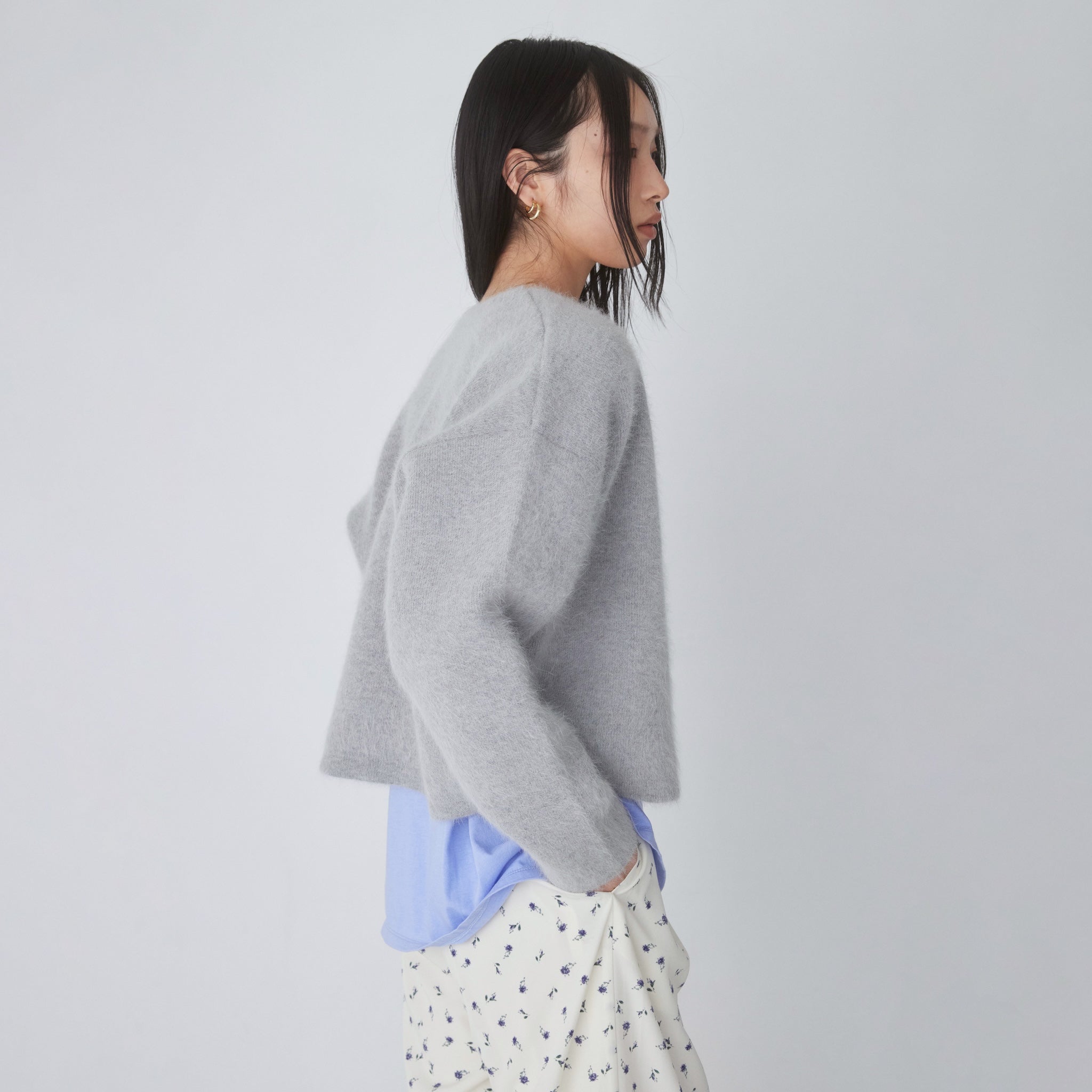 アンゴラmix 2Faceニットジャケット