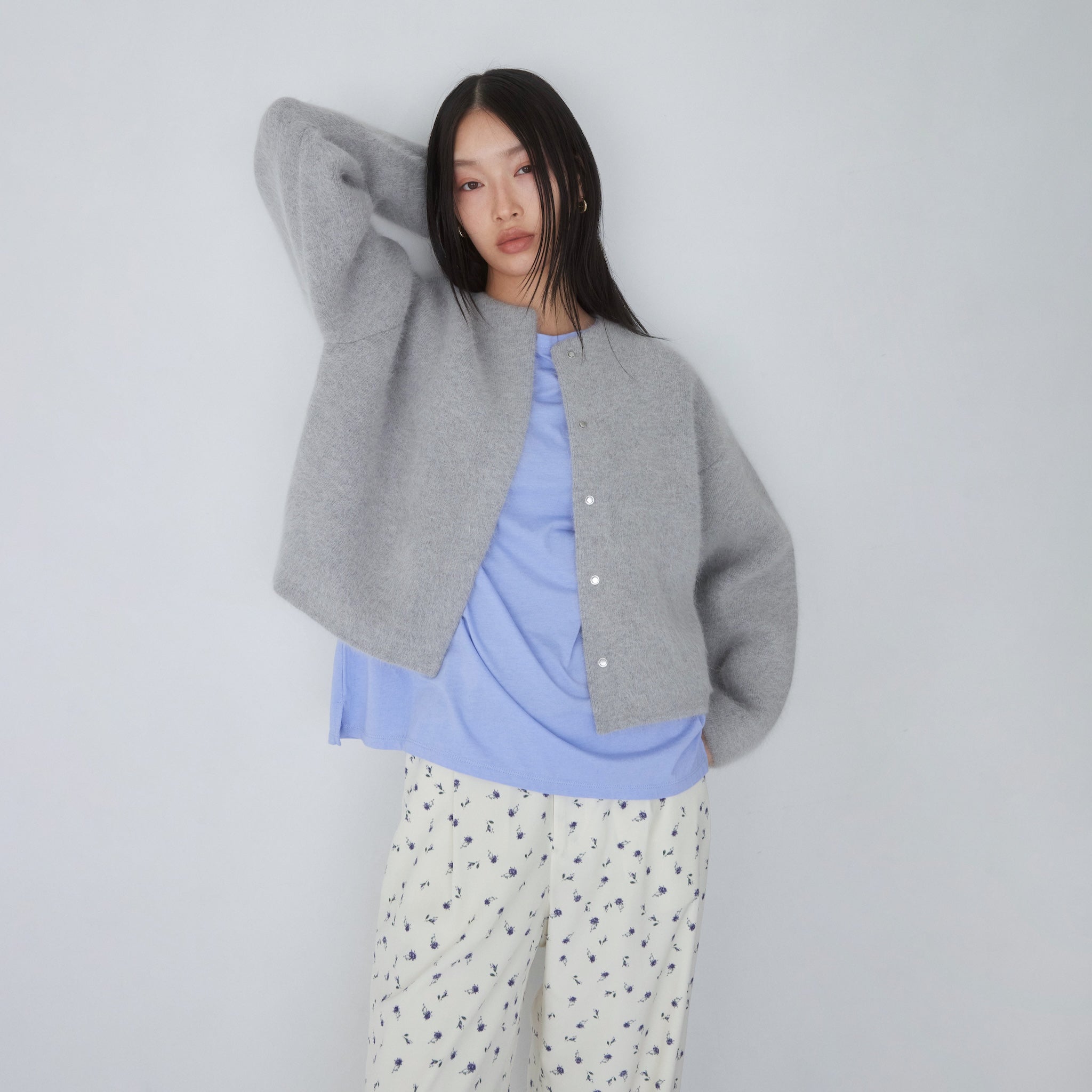 アンゴラmix 2Faceニットジャケット