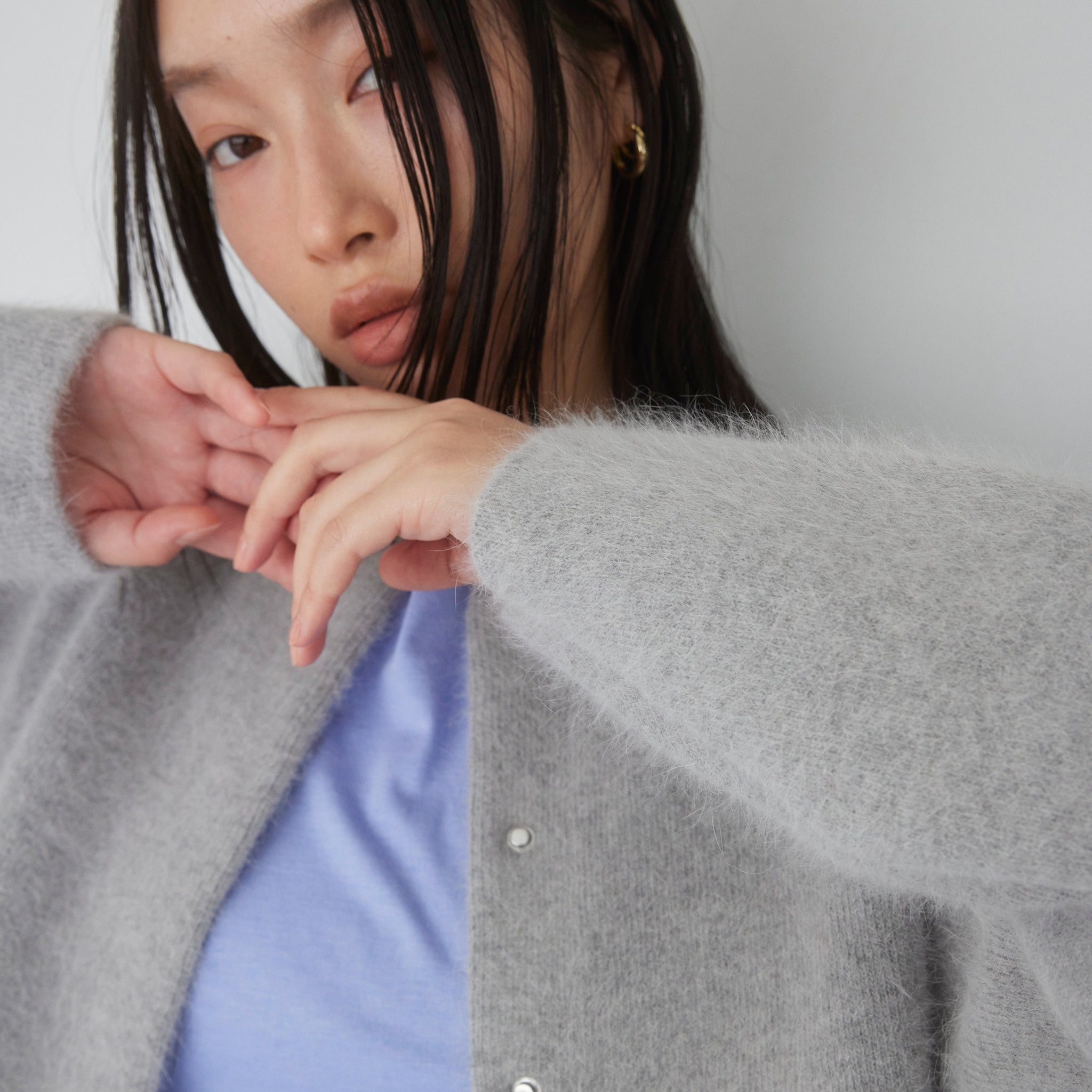 アンゴラmix 2Faceニットジャケット