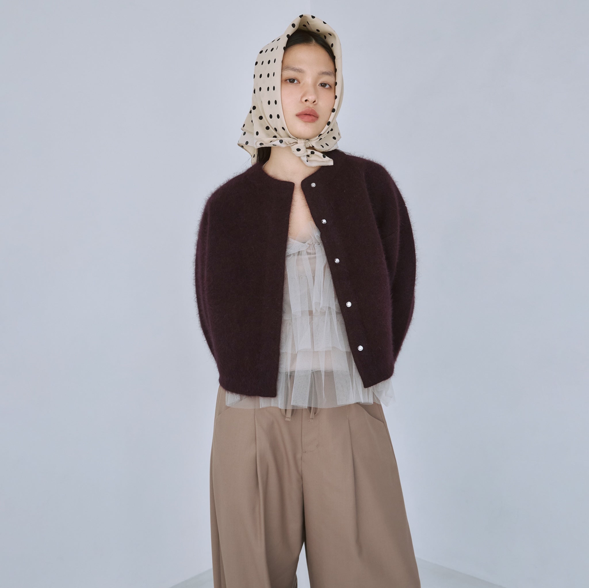 アンゴラmix 2Faceニットジャケット