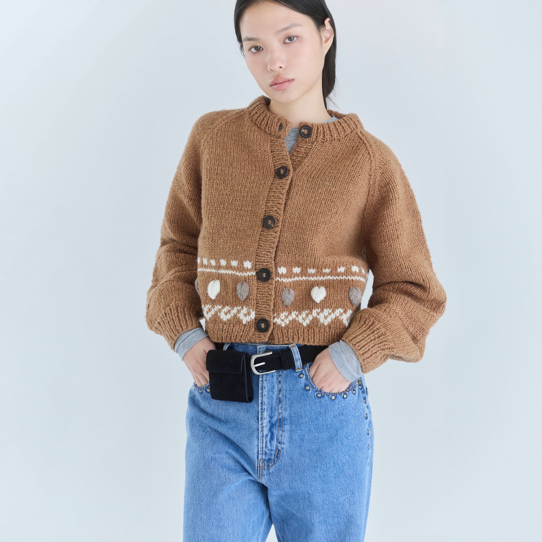 NPL HM Heart Line Cardigan