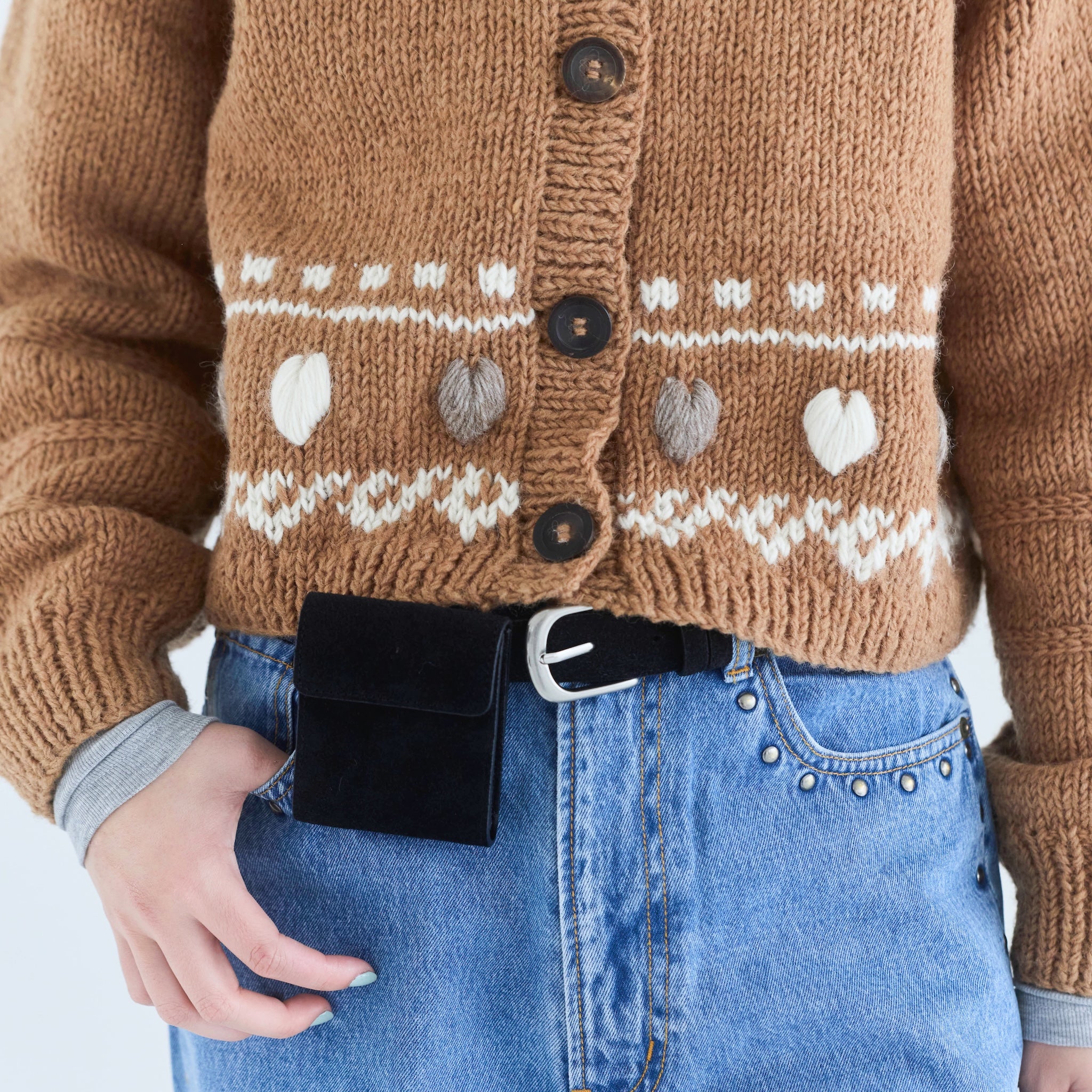 NPL HM Heart Line Cardigan
