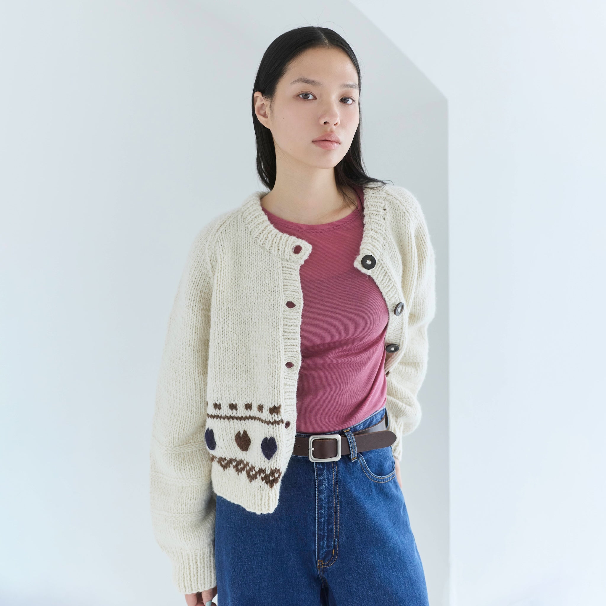 NPL HM Heart Line Cardigan