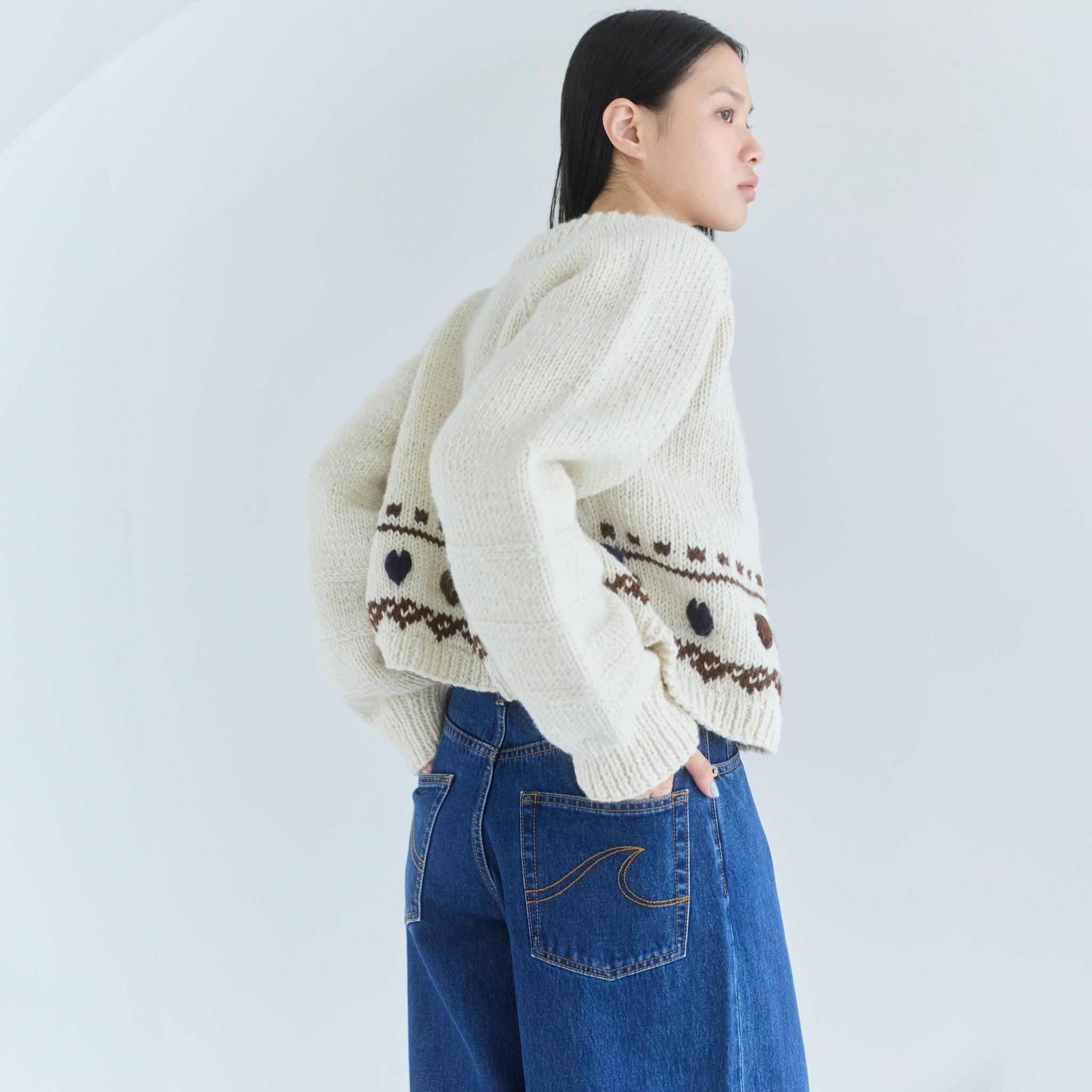 NPL HM Heart Line Cardigan