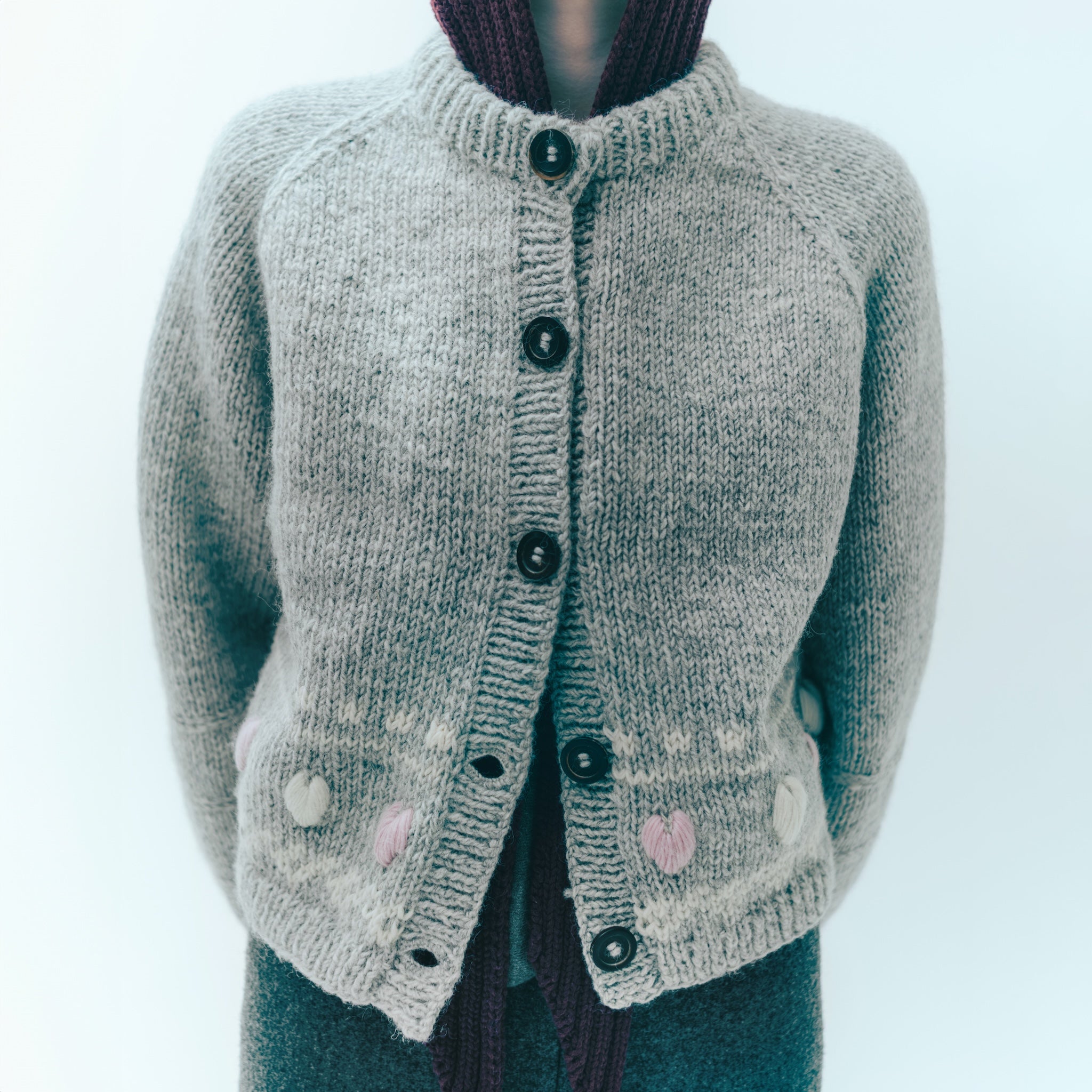 NPL HM Heart Line Cardigan