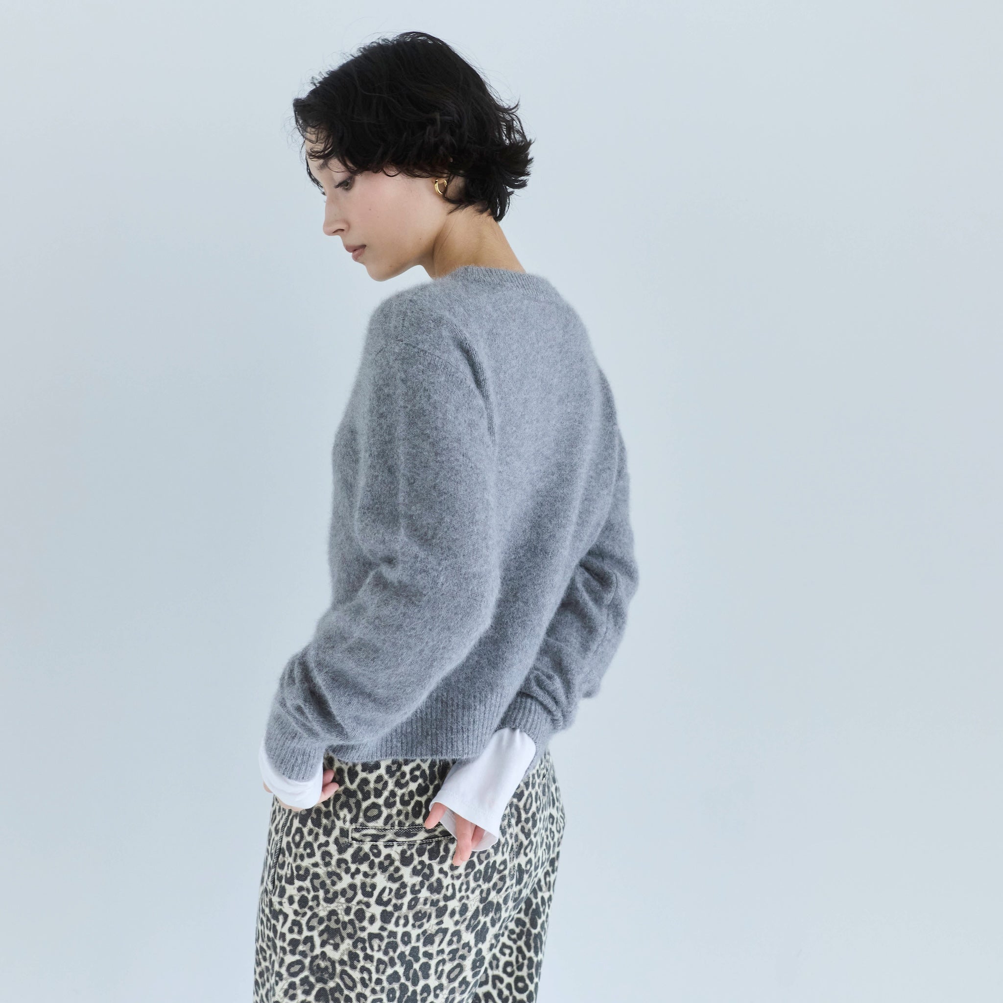 Fox Woolクルーネックニット