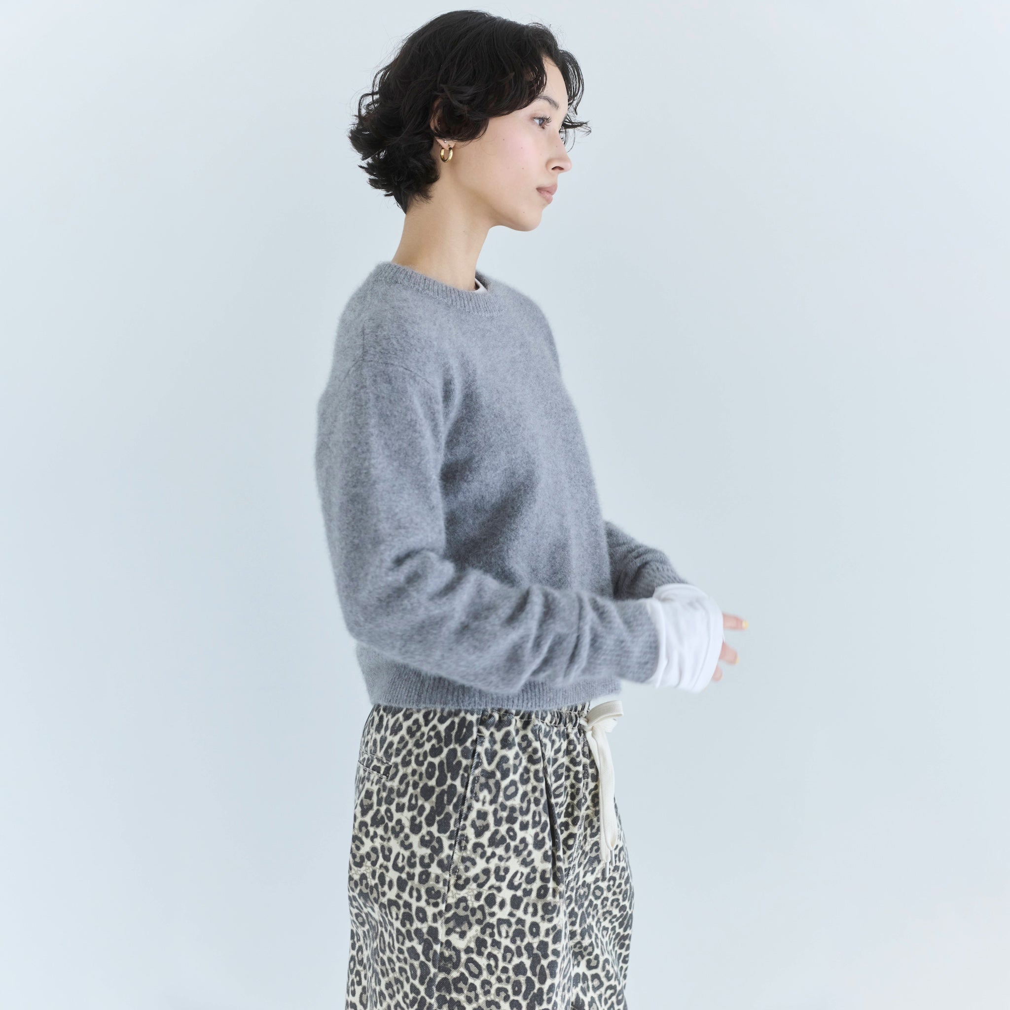 Fox Woolクルーネックニット