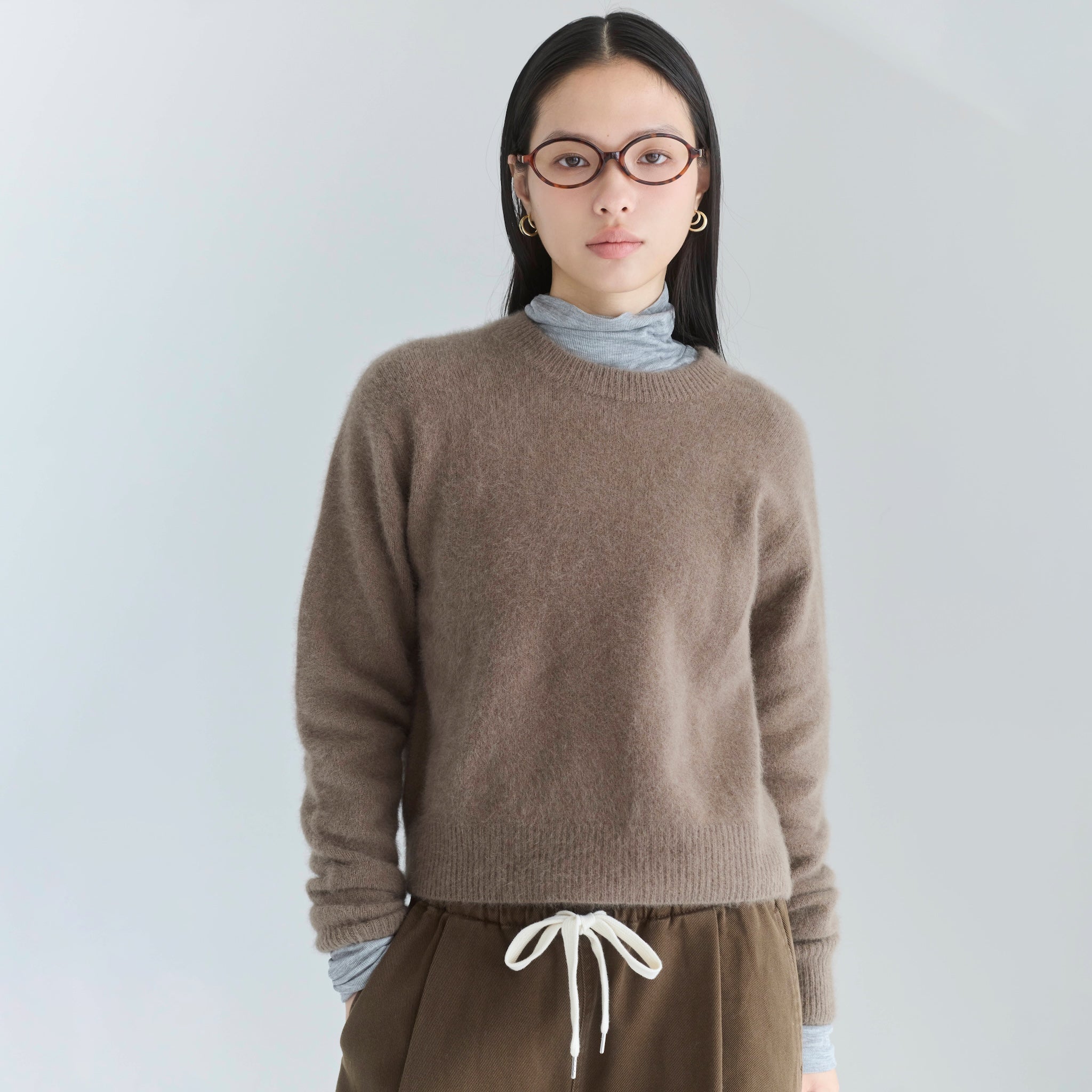 Fox Woolクルーネックニット