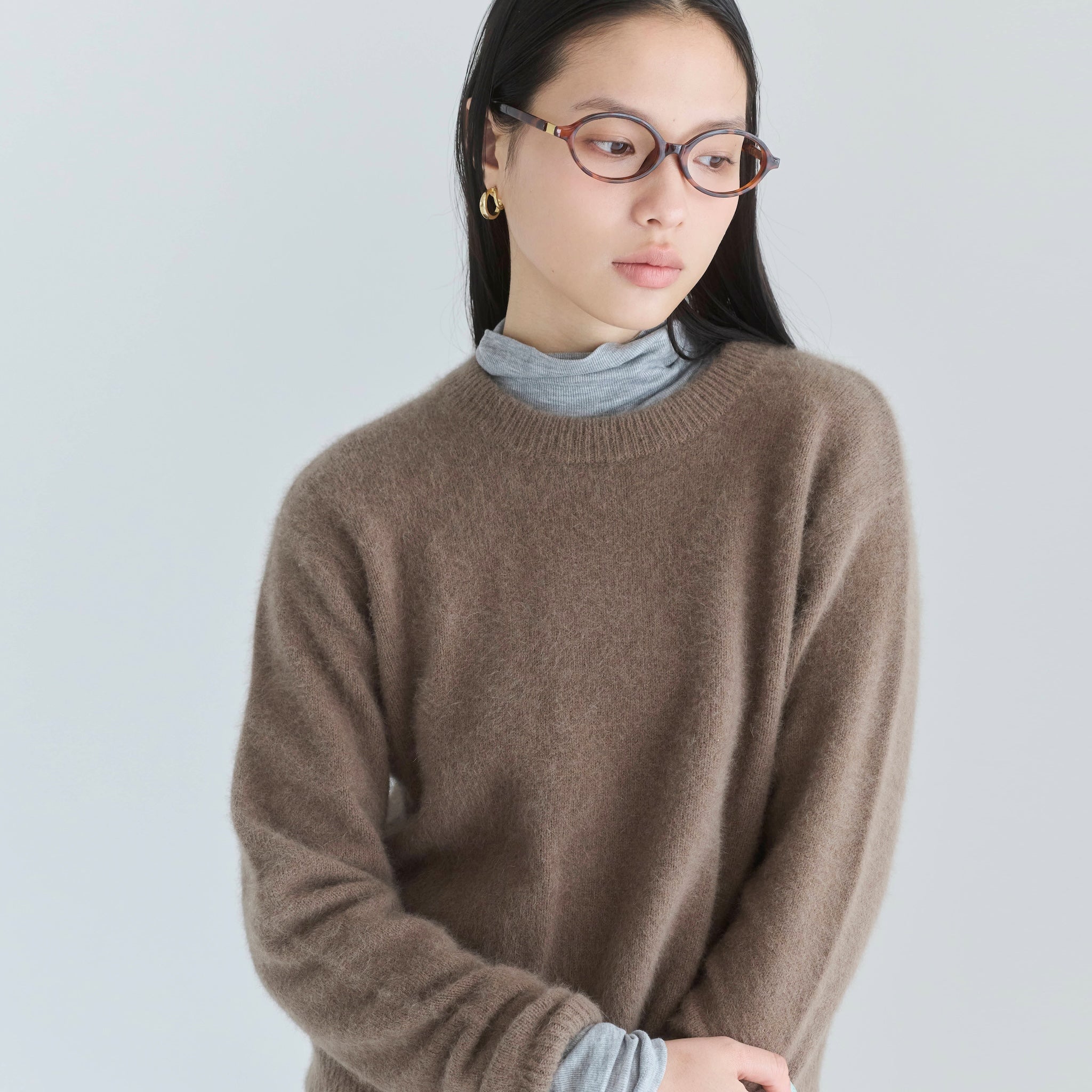 Fox Woolクルーネックニット