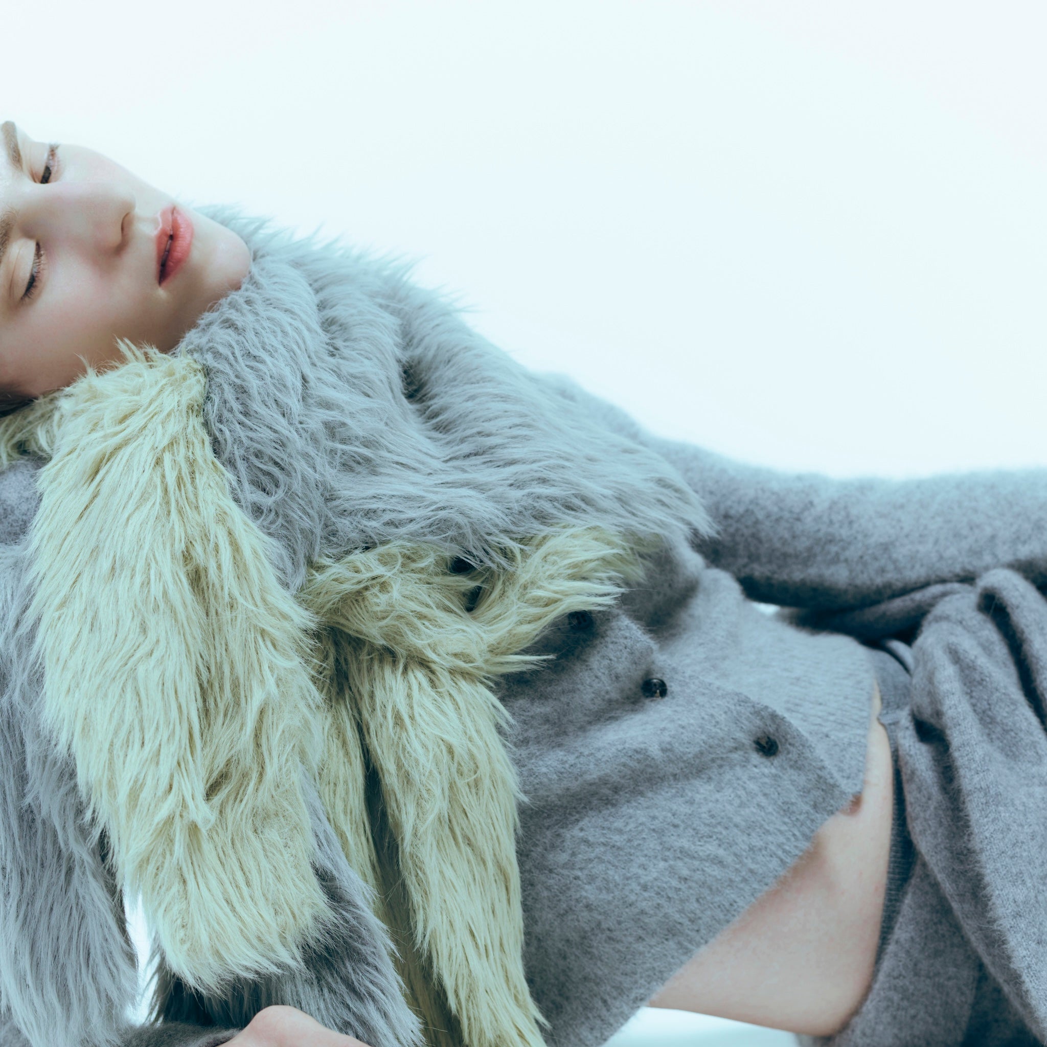 Fox mixベーシッククルーカーディガン