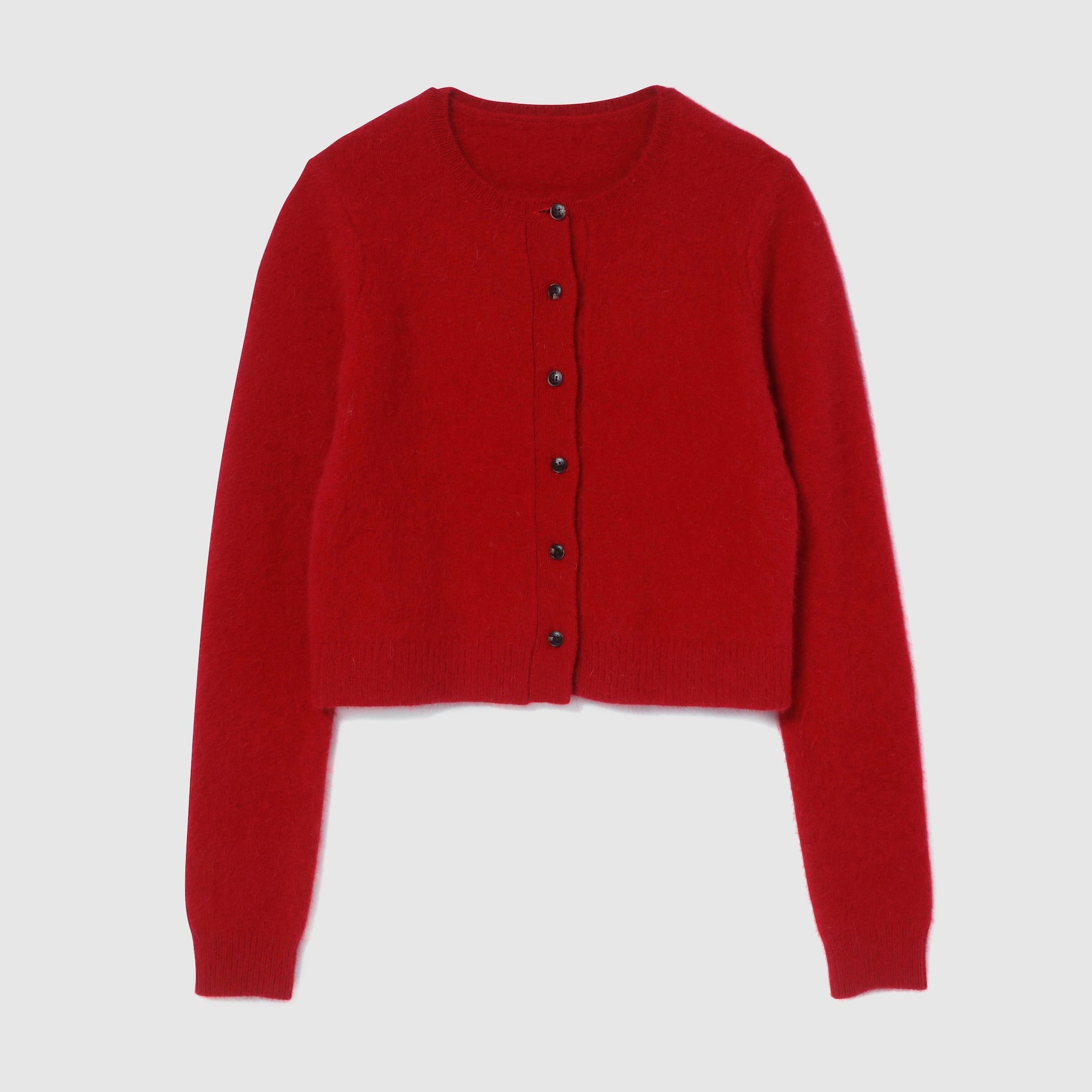 Fox mixベーシッククルーカーディガン