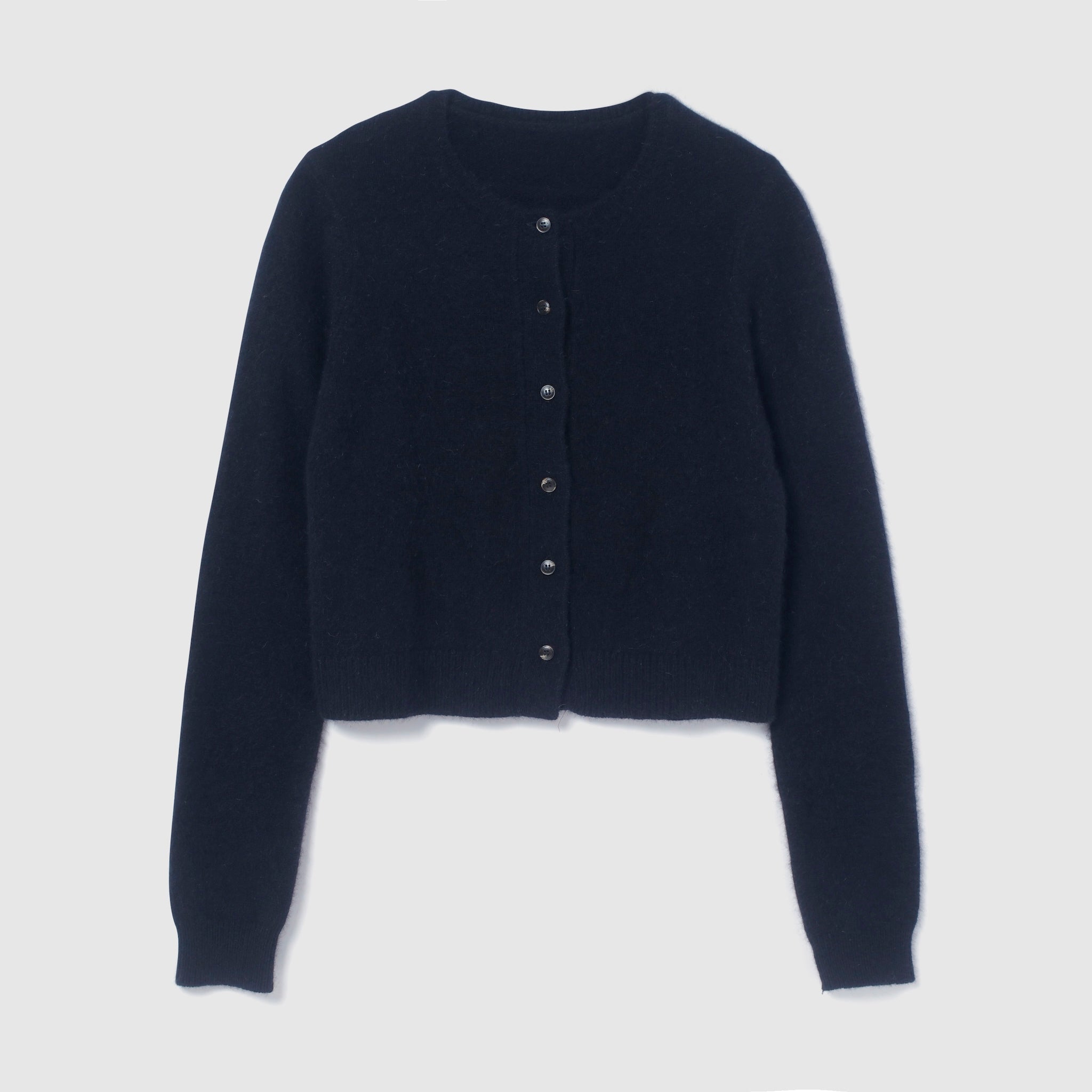 Fox mixベーシッククルーカーディガン