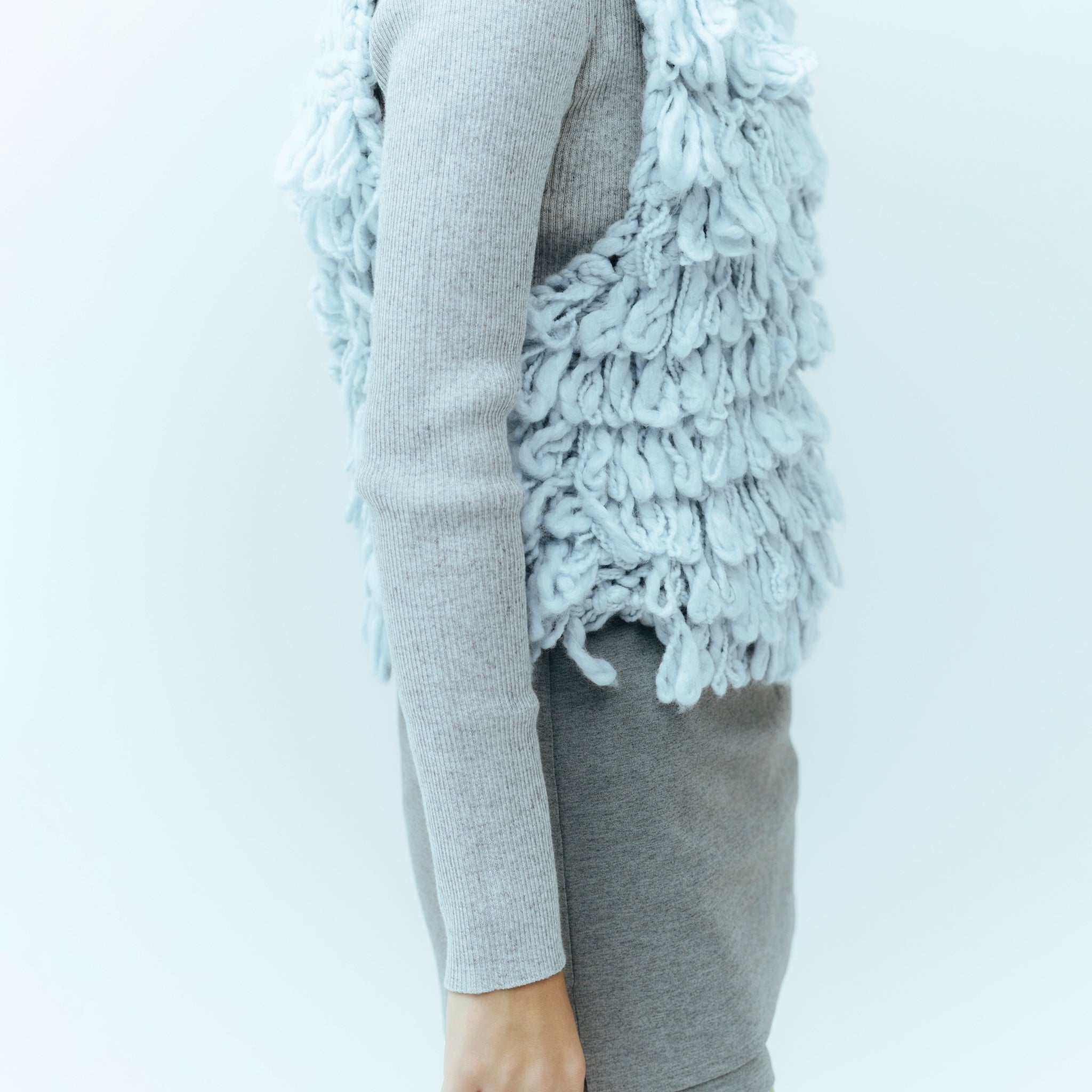 Hand made Woolカールベスト