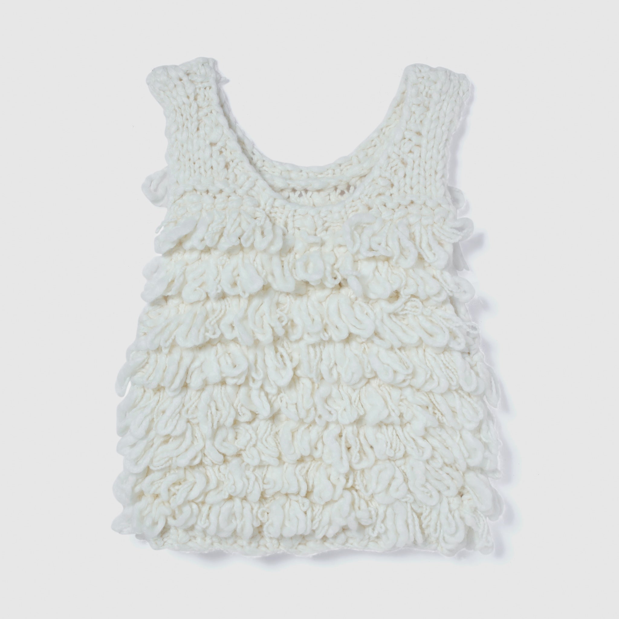 Hand made Woolカールベスト