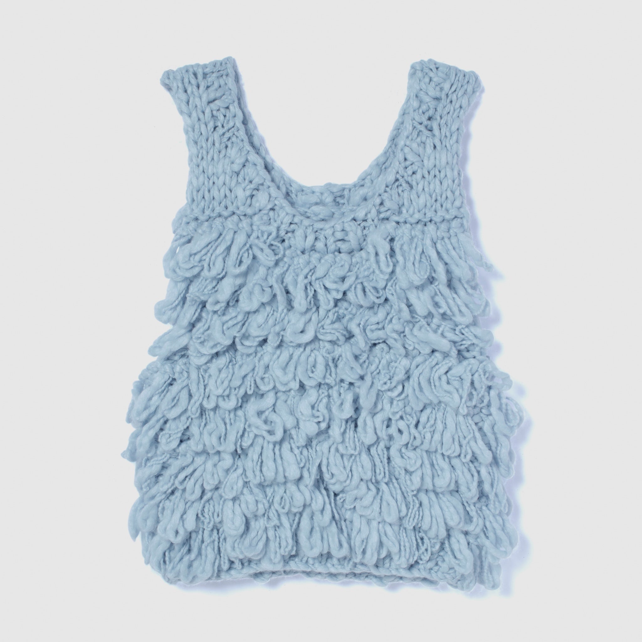 Hand made Woolカールベスト