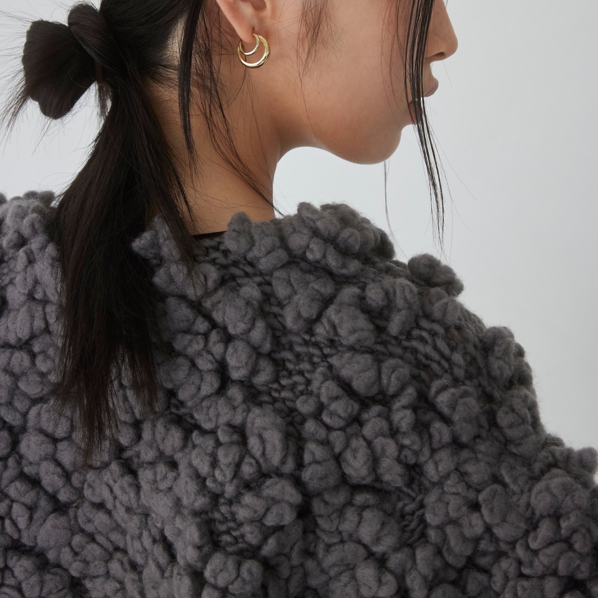 Handmade Wool Flower Cardigan