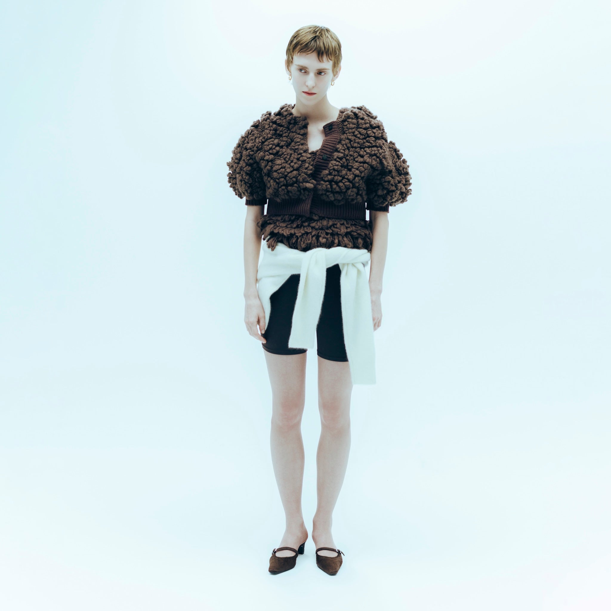 Handmade Wool Flower Cardigan