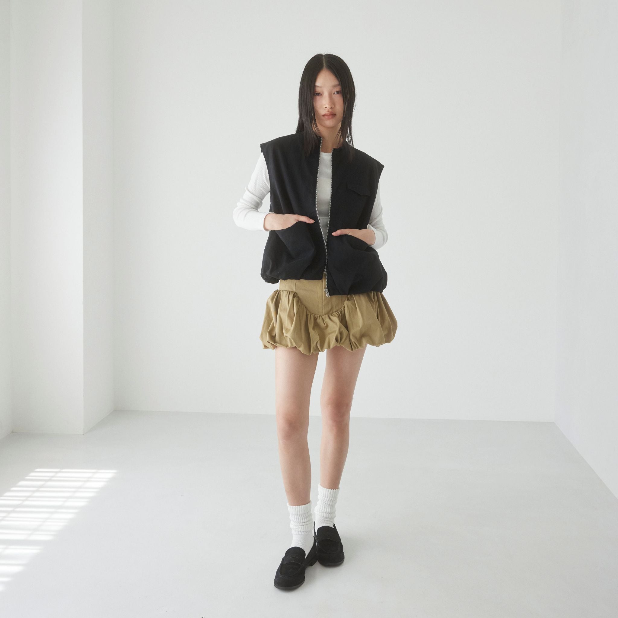 ヘムballoonツイルベスト