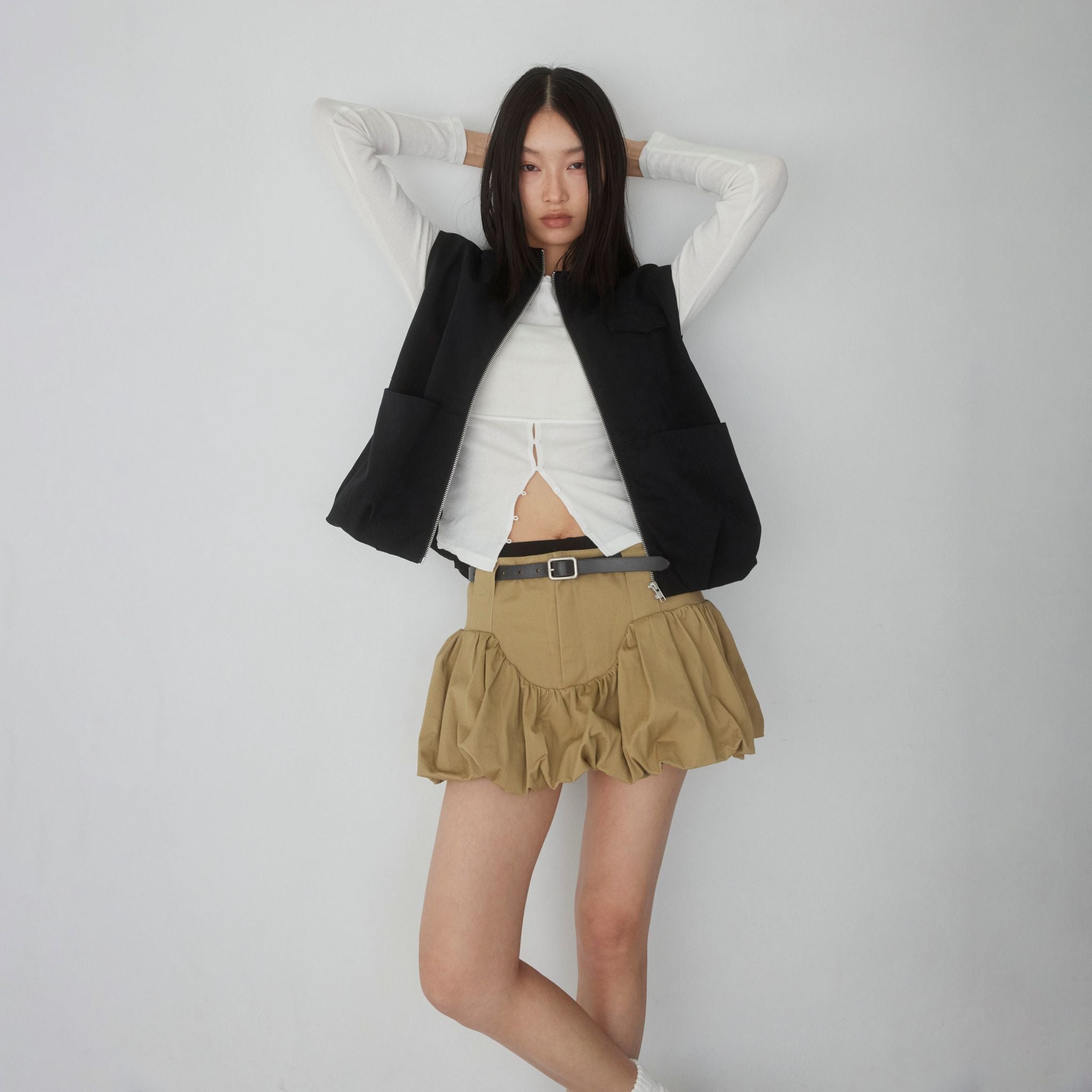 ヘムballoonツイルベスト