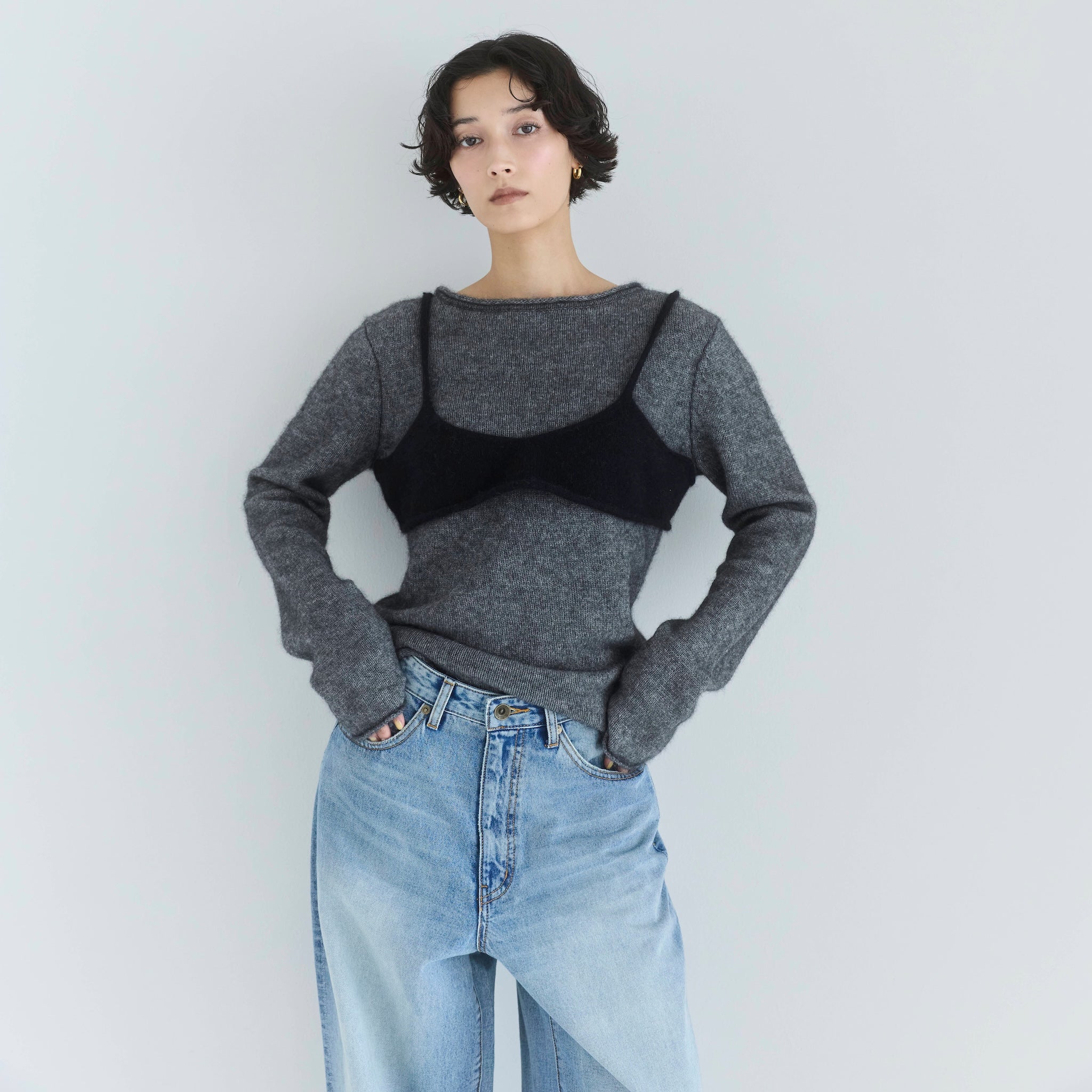 Raccoon woolビスチェニット