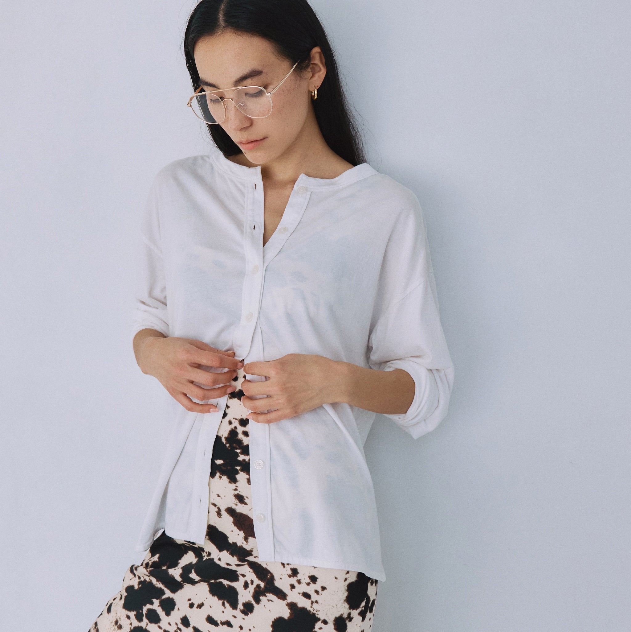 Cotton/silk moist touch cardigan