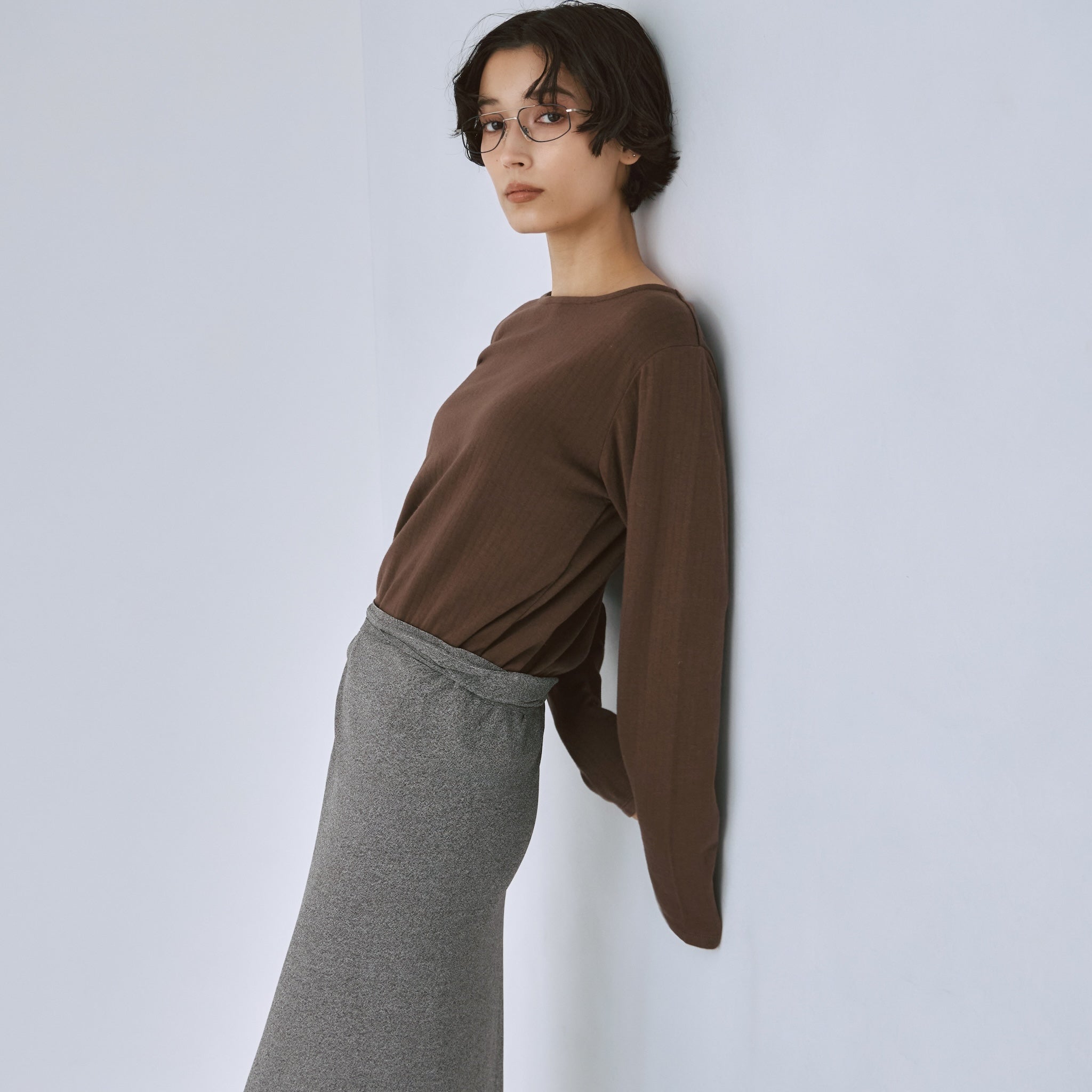 C/2FACE silkモイストタッチロンT